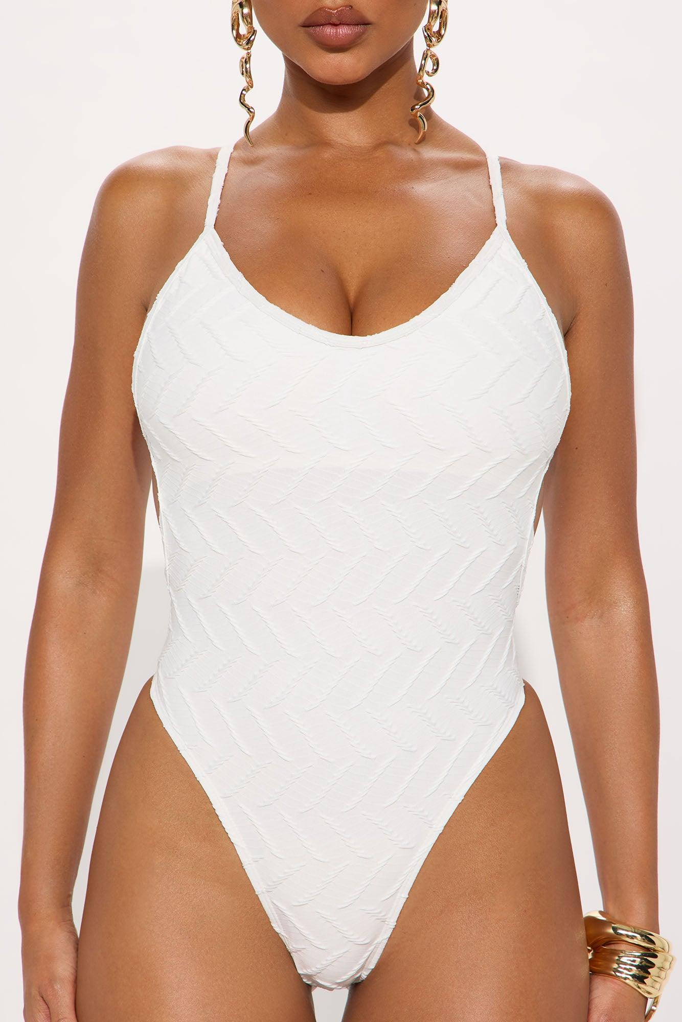 Greta 1 Piece Swimsuit - White Product Image