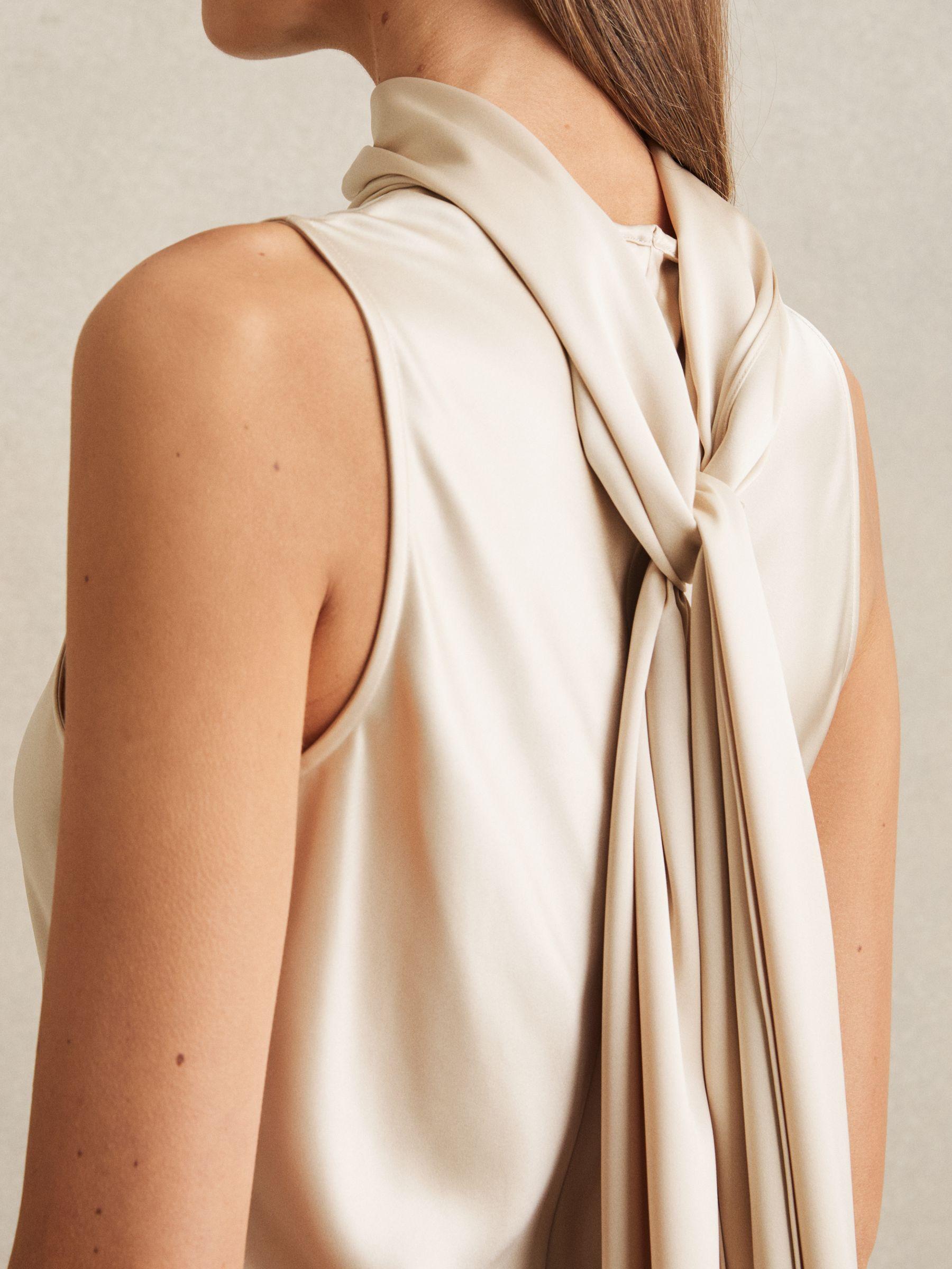 Satin Cape Maxi Dress in Champagne Product Image