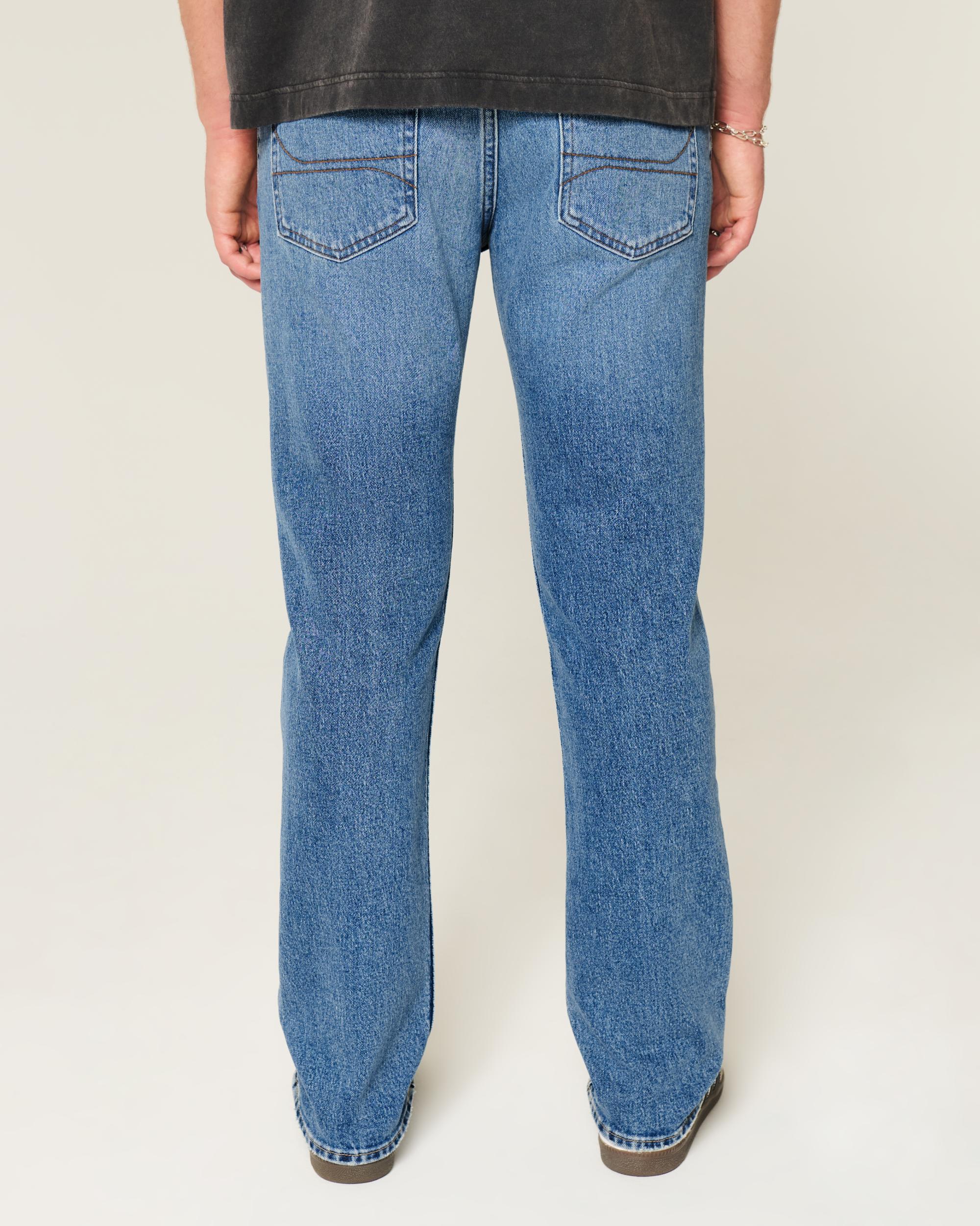 Medium Wash Slim Straight Jeans Product Image