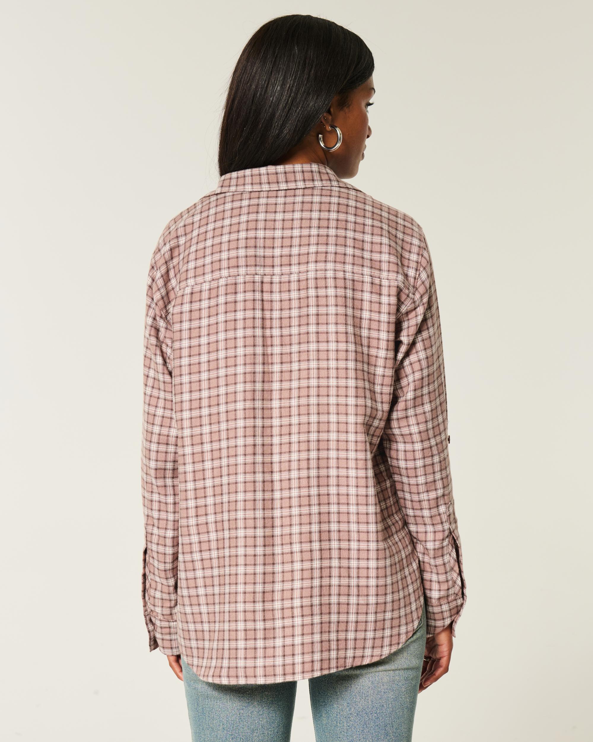 Oversized Flannel Shirt Product Image