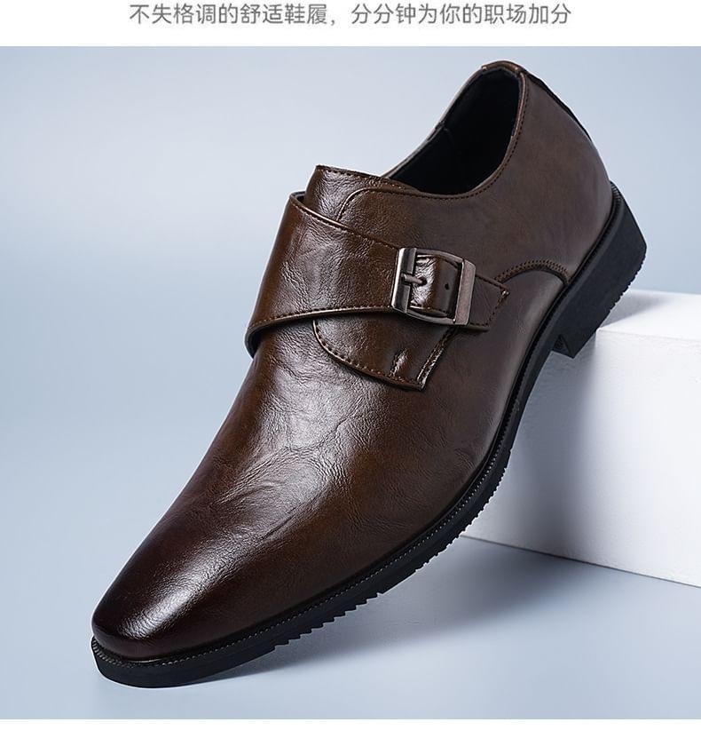 Plain Monk Strap Loafers Product Image