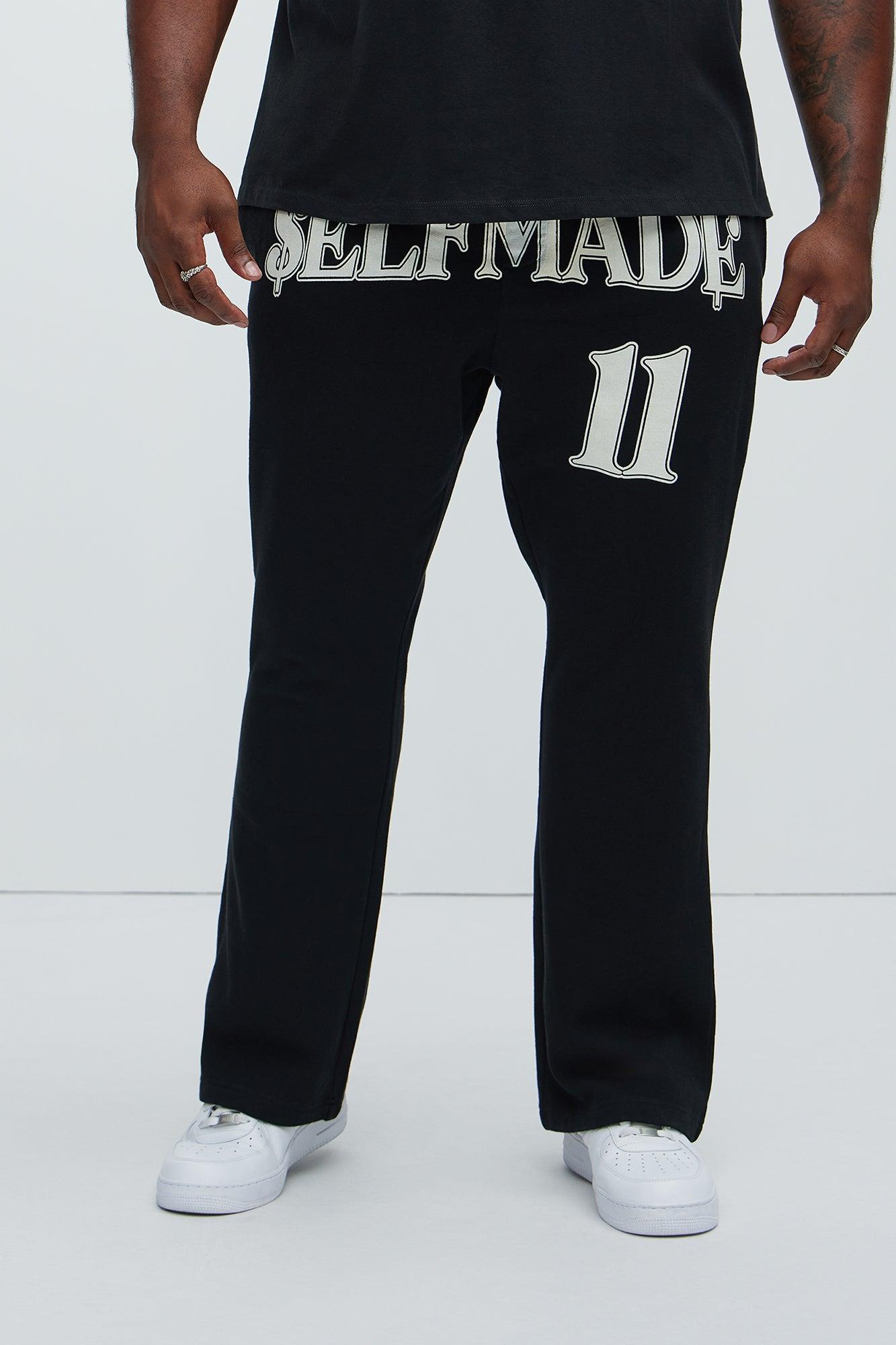 Tyson Self Made Skinny Flare Sweatpants - Black Product Image