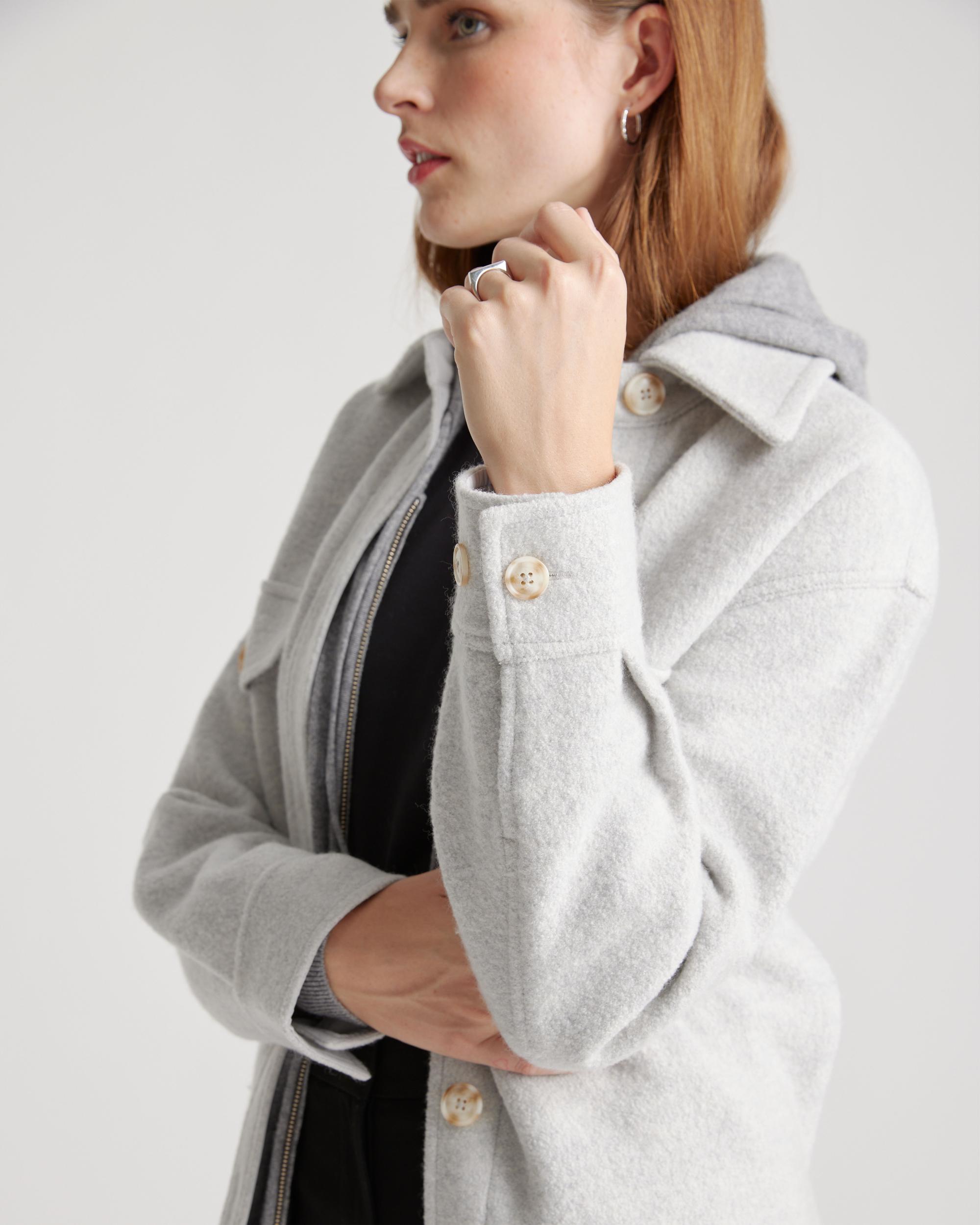 Quince | Women's 100% Merino Wool Shirt Jacket Size XS Product Image