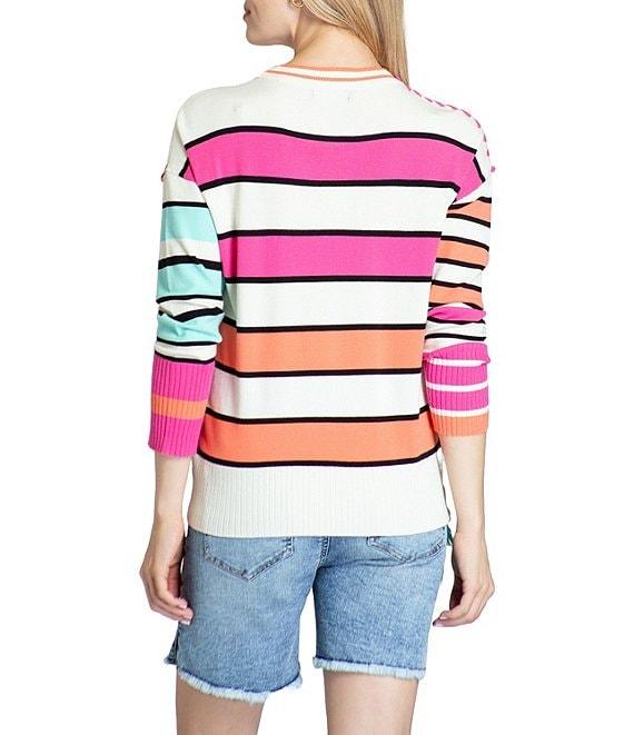 APNY Stripe Crew Neck Long Sleeve Pullover Product Image