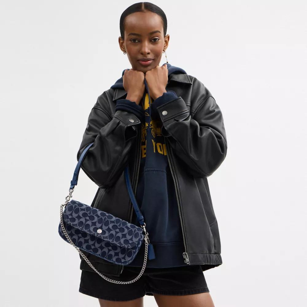 Brook Flap Chain Bag In Signature Denim Product Image