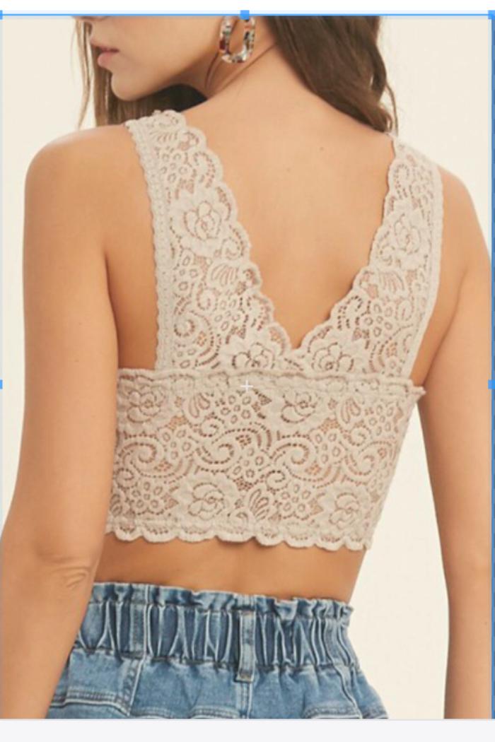 Padded Lace Bralette Product Image