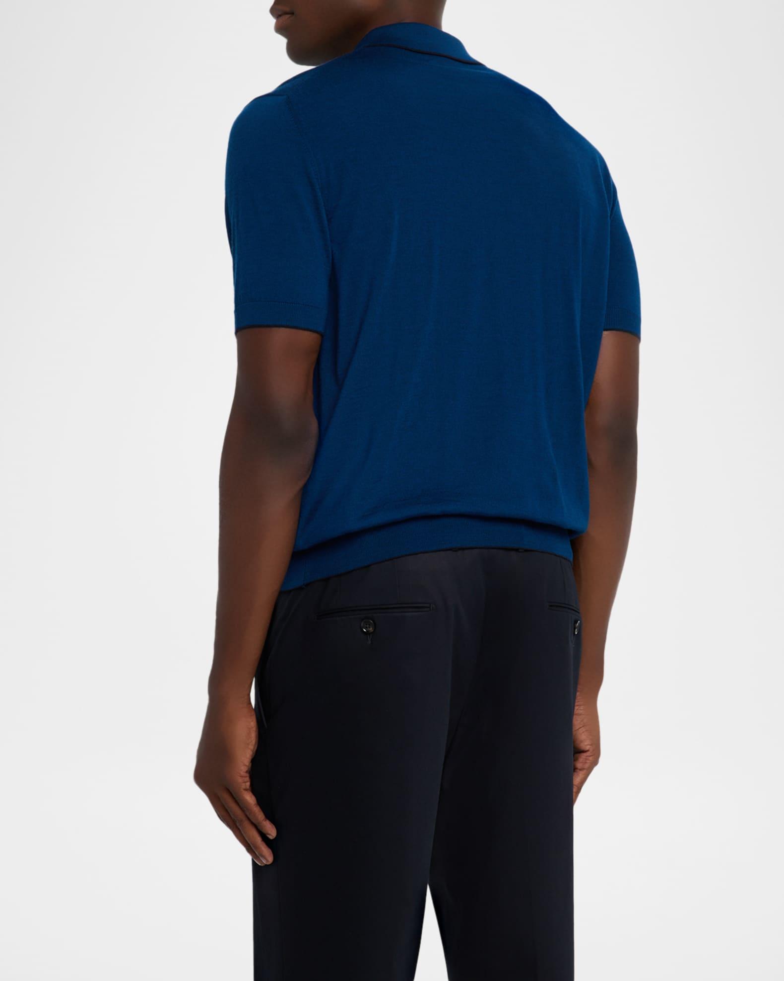 Men's Quarter-Zip Short Sleeve Polo Sweater Product Image