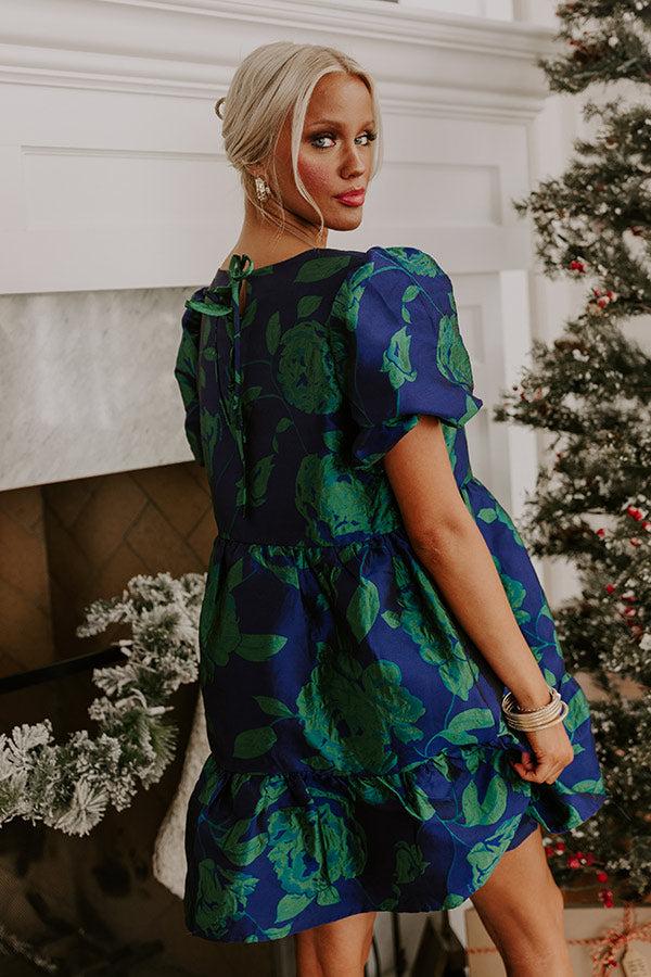 Garden Party Jacquard Mini Dress Product Image