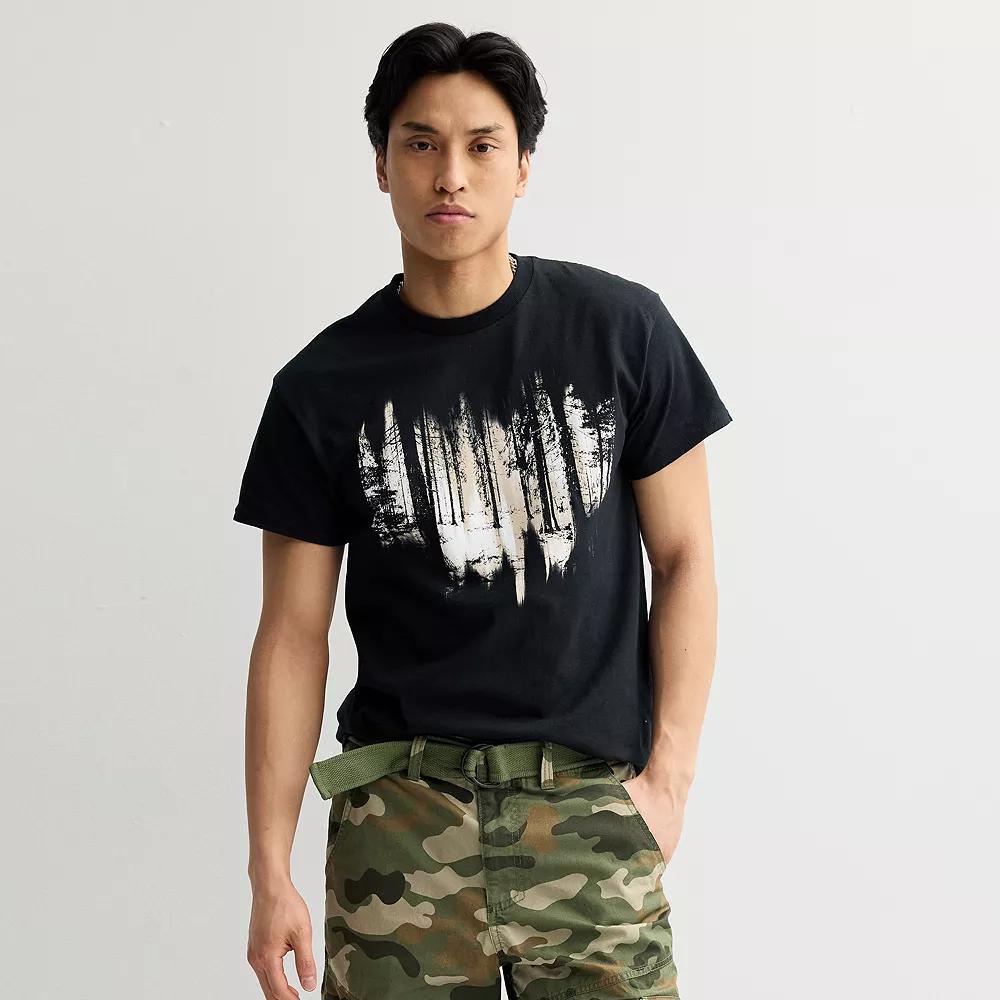 Men's Forest Graphic Tee, Size: Small, Black Product Image