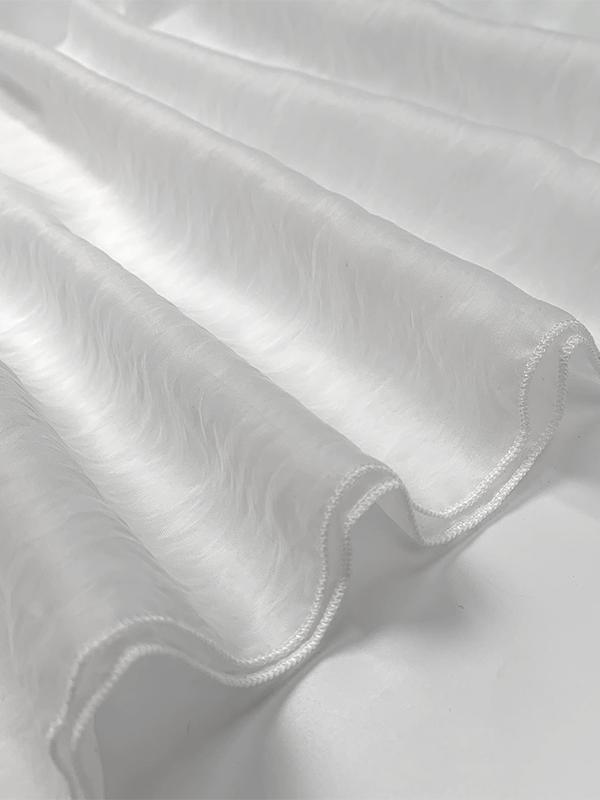 Half Sleeves High Waisted Pleated See-Through Solid Color Lapel Midi Dresses Shirt Dress Product Image