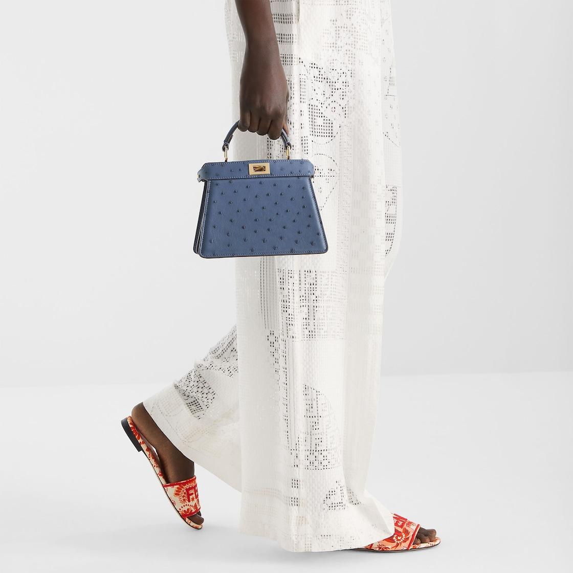 Fendi SunshineRed and camelia canvas slides Product Image