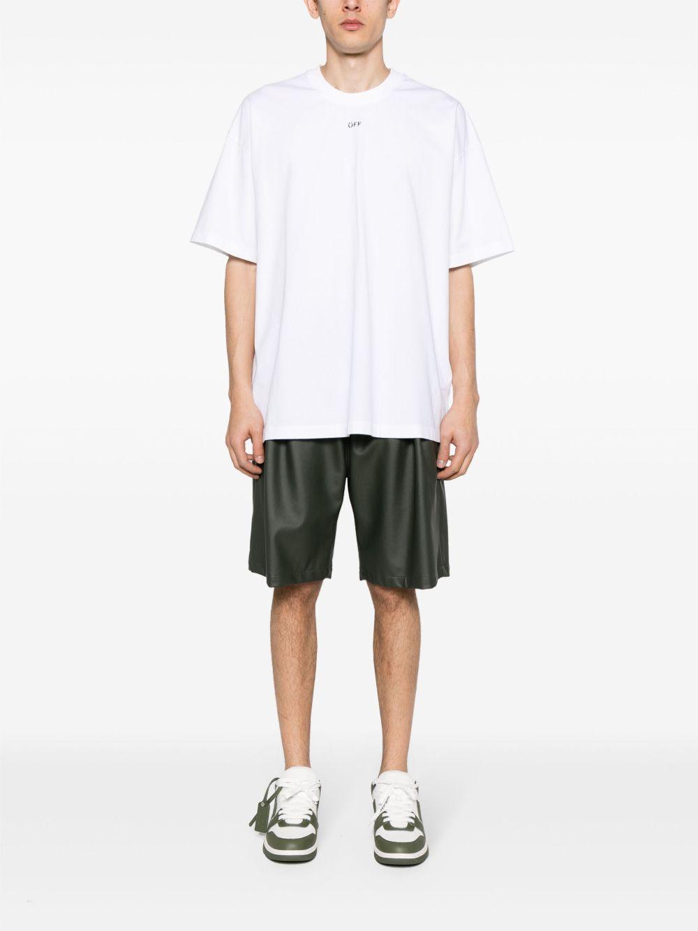 logo-stamp cotton T-shirt Product Image