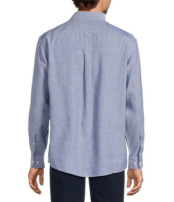 Gold Label Roundtree & Yorke Non-Iron Solid Linen Sport Shirt Product Image