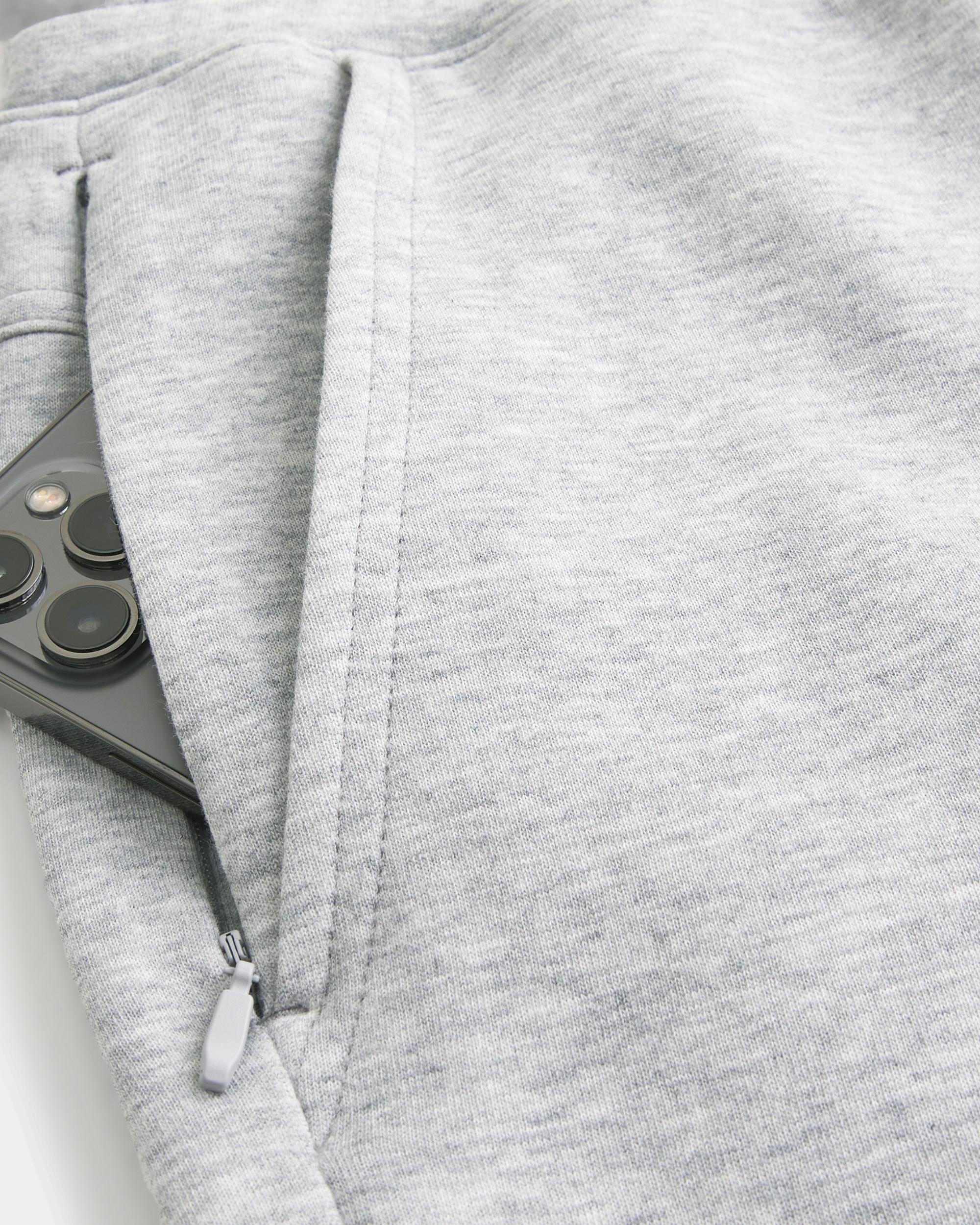 Mid-Thigh Cooling Fleece Shorts Product Image