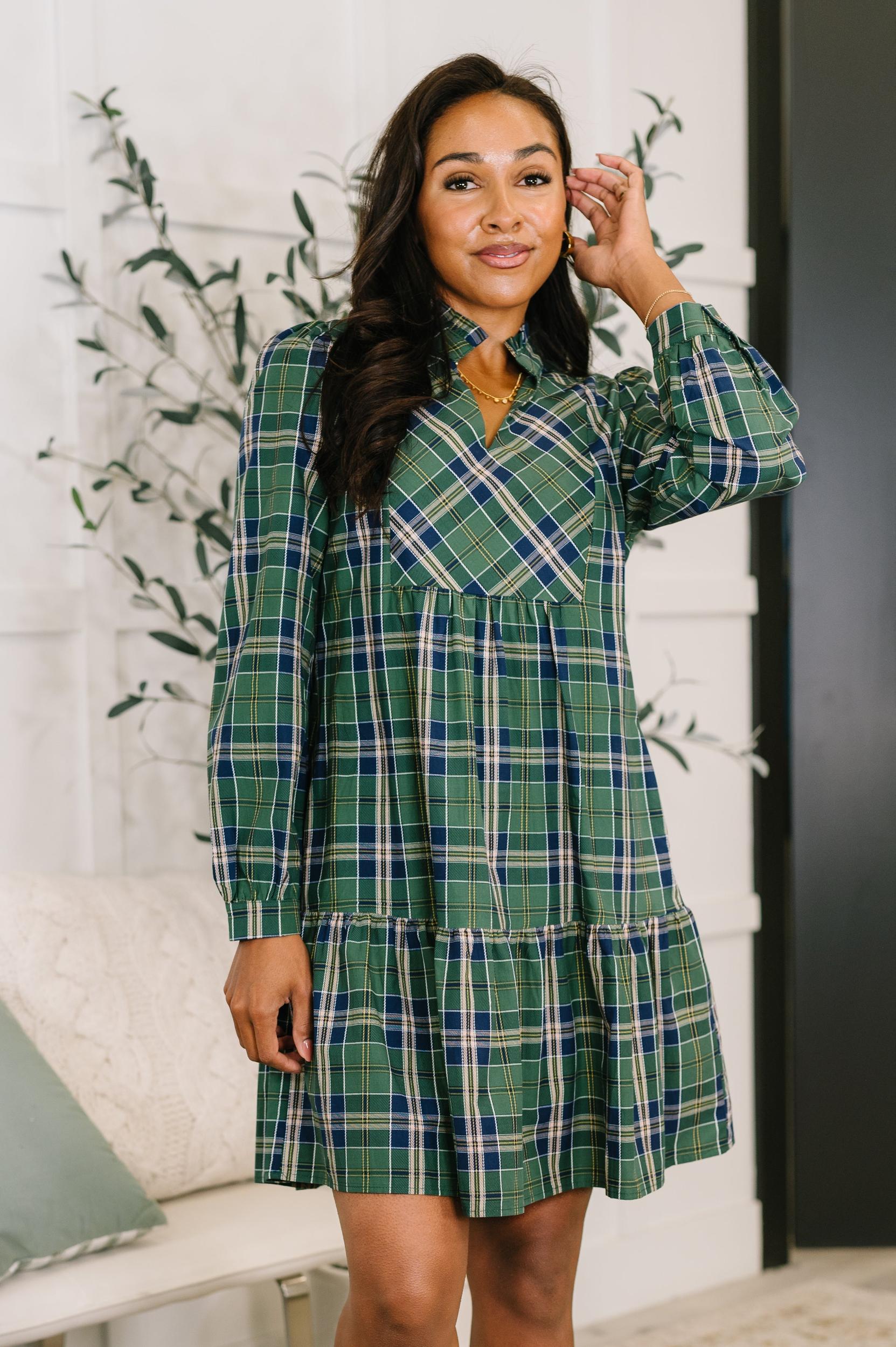 Snowflake Sniffles Pajama Set in Hunter Green Female Product Image