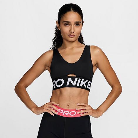 Womens Nike Pro Indy Plunge Medium-Support Padded Sports Bra | HF7324-010 Product Image