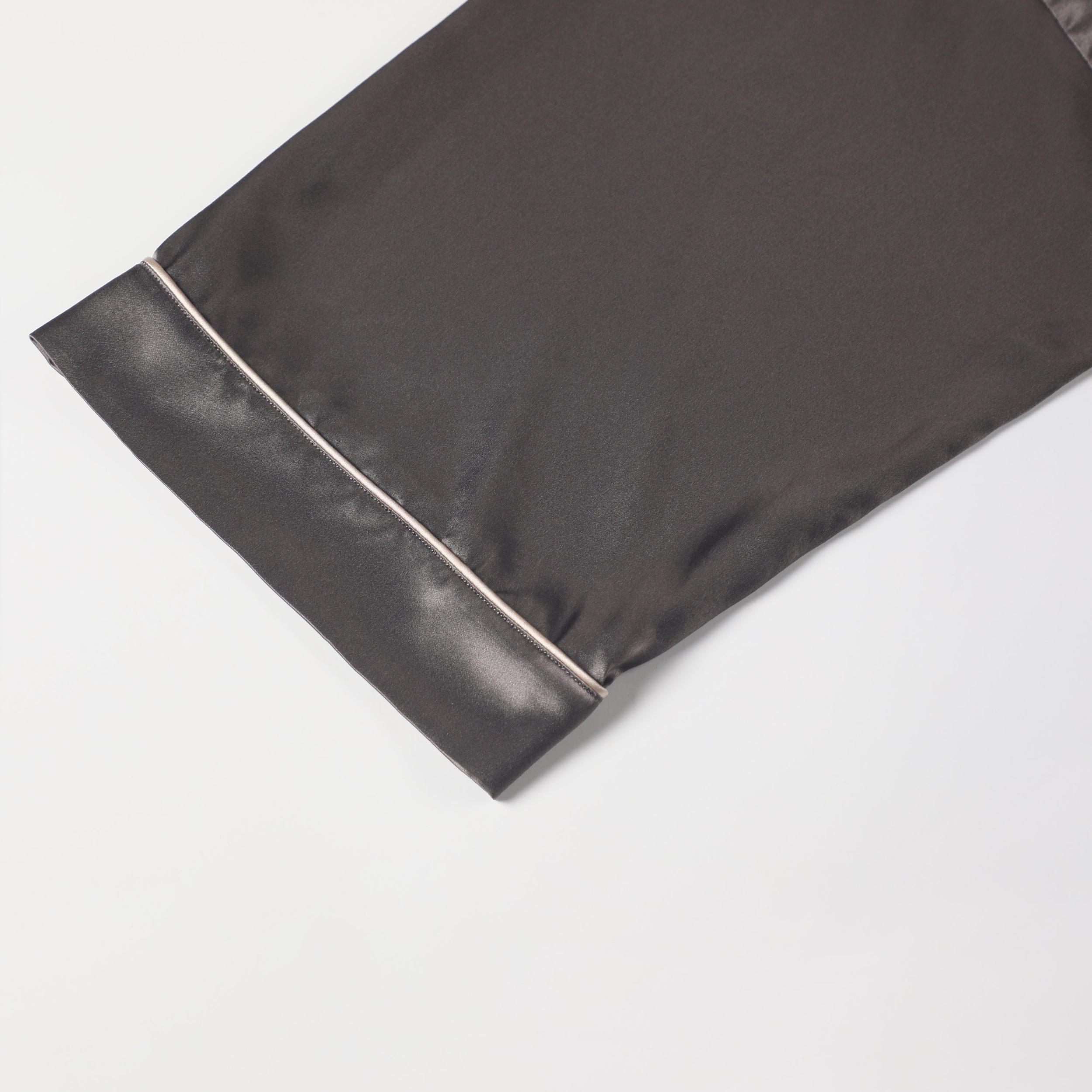 Gift Set | Pure Silk Grey Kimono Robe & Slip Dress | 22 Momme | Float Collection Product Image