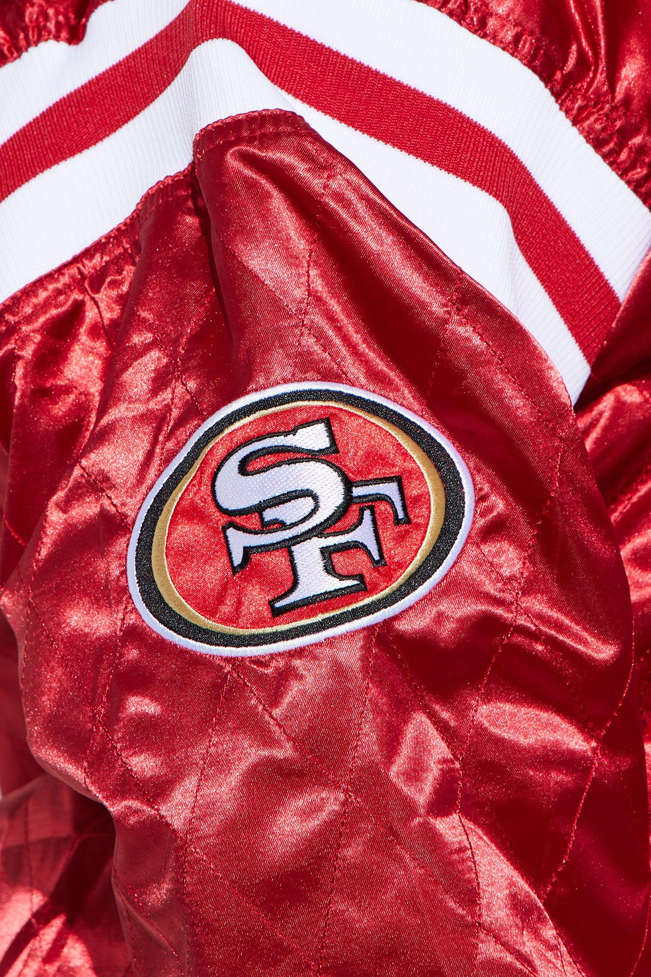 49ers Quilted Bomber Jacket - Red Female Product Image