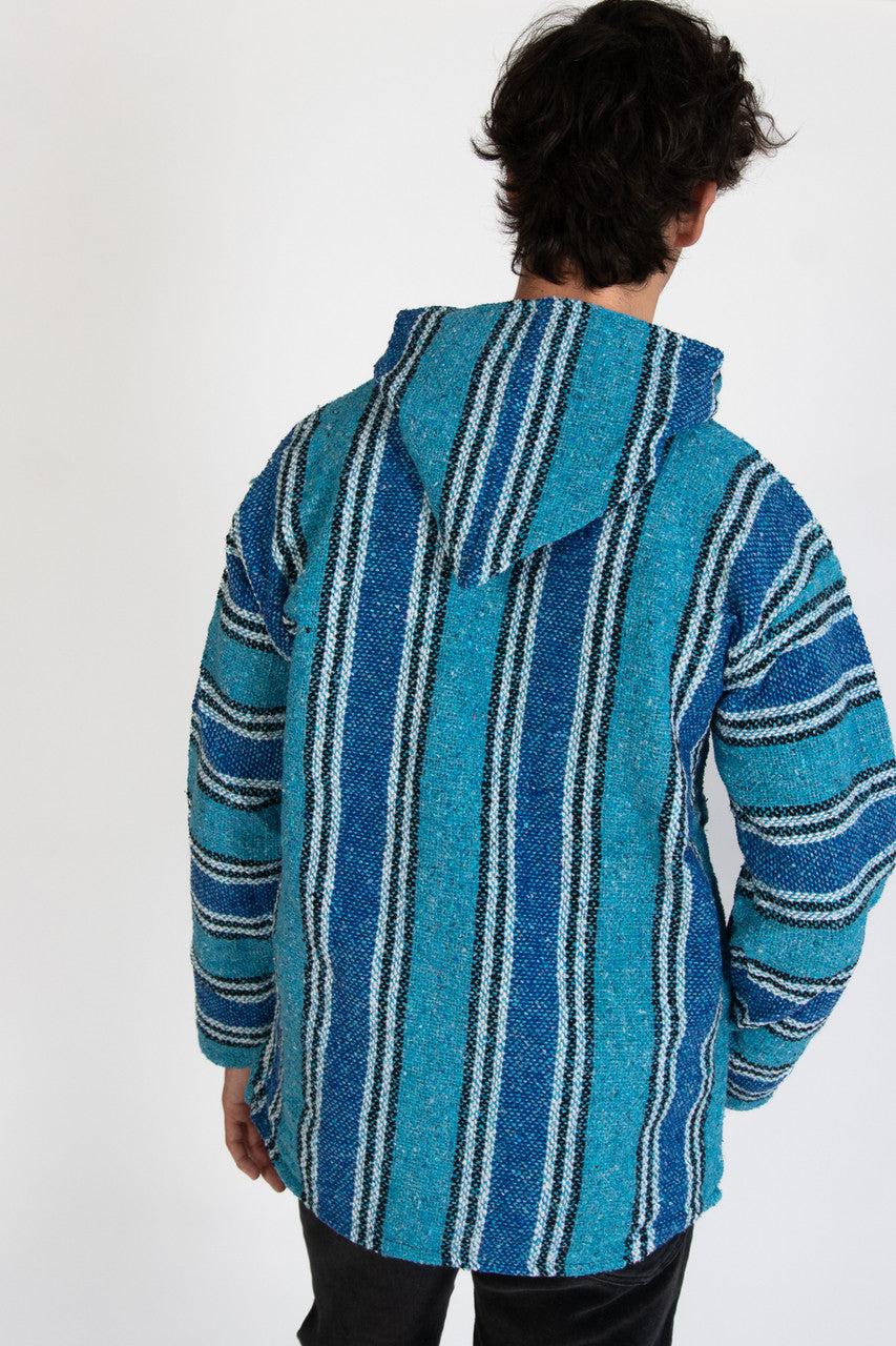 Lightweight Turquoise Baja Hoodie Product Image