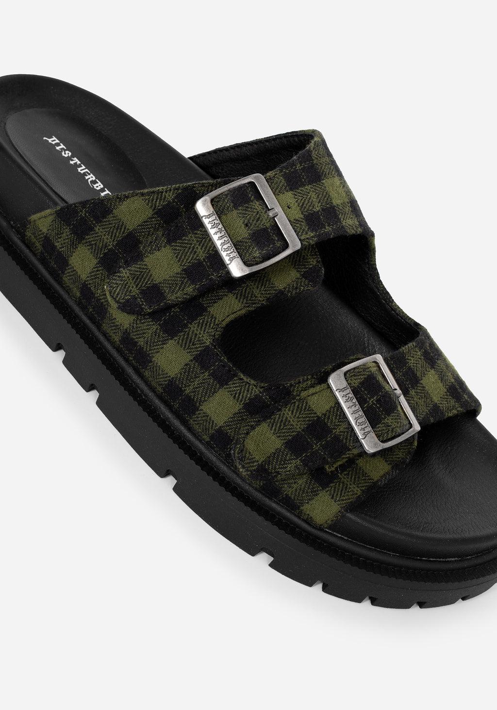 Terra Gingham Buckle Sandals Product Image