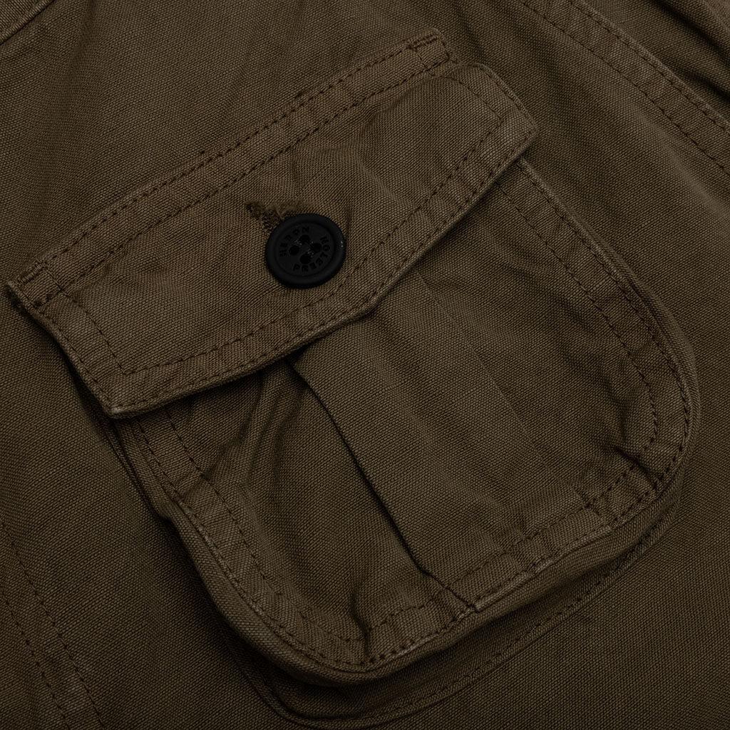 Canvas Cargo Pants - Dark Olive Male Product Image