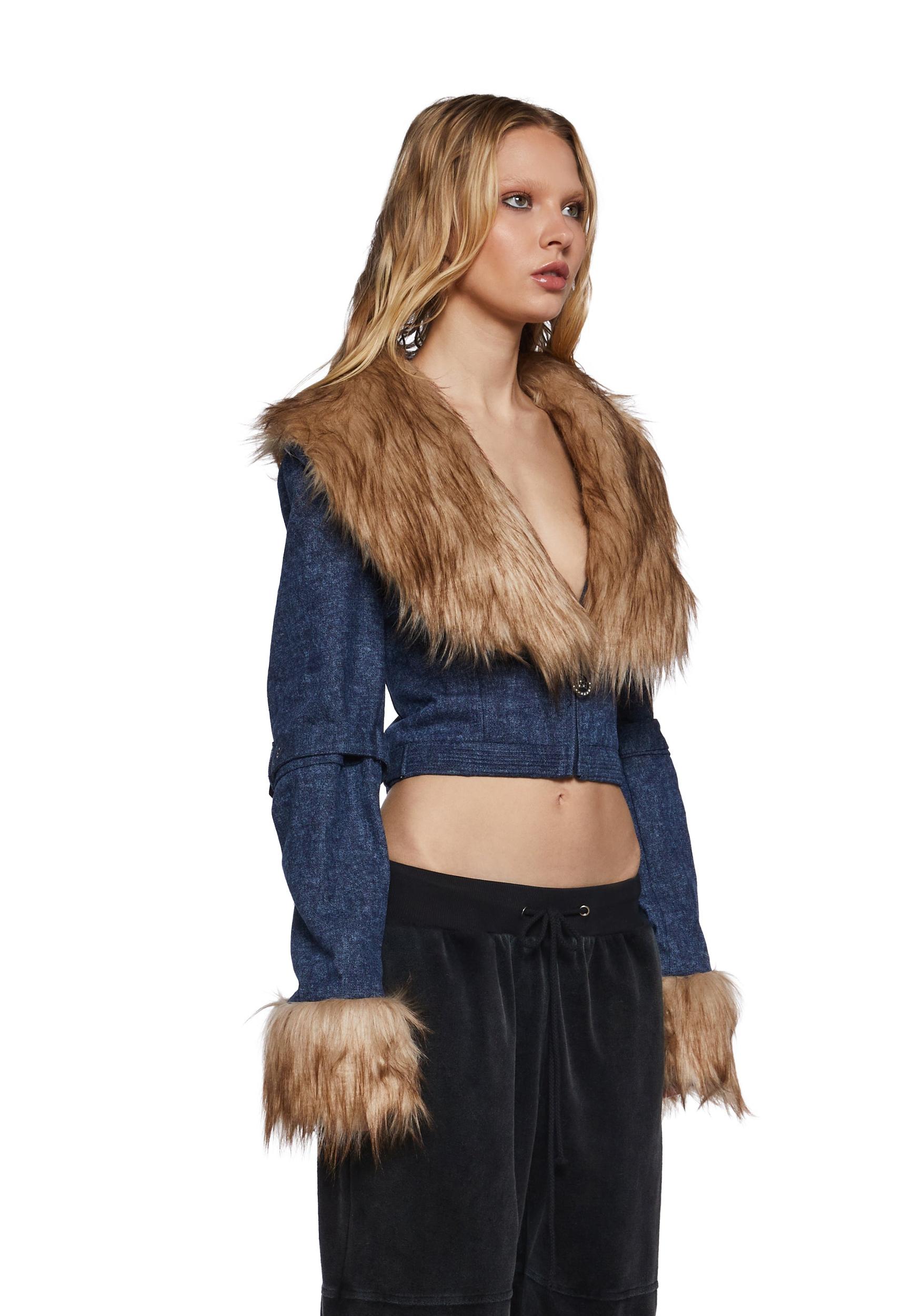 Covet Moto Jacket - Denim Product Image