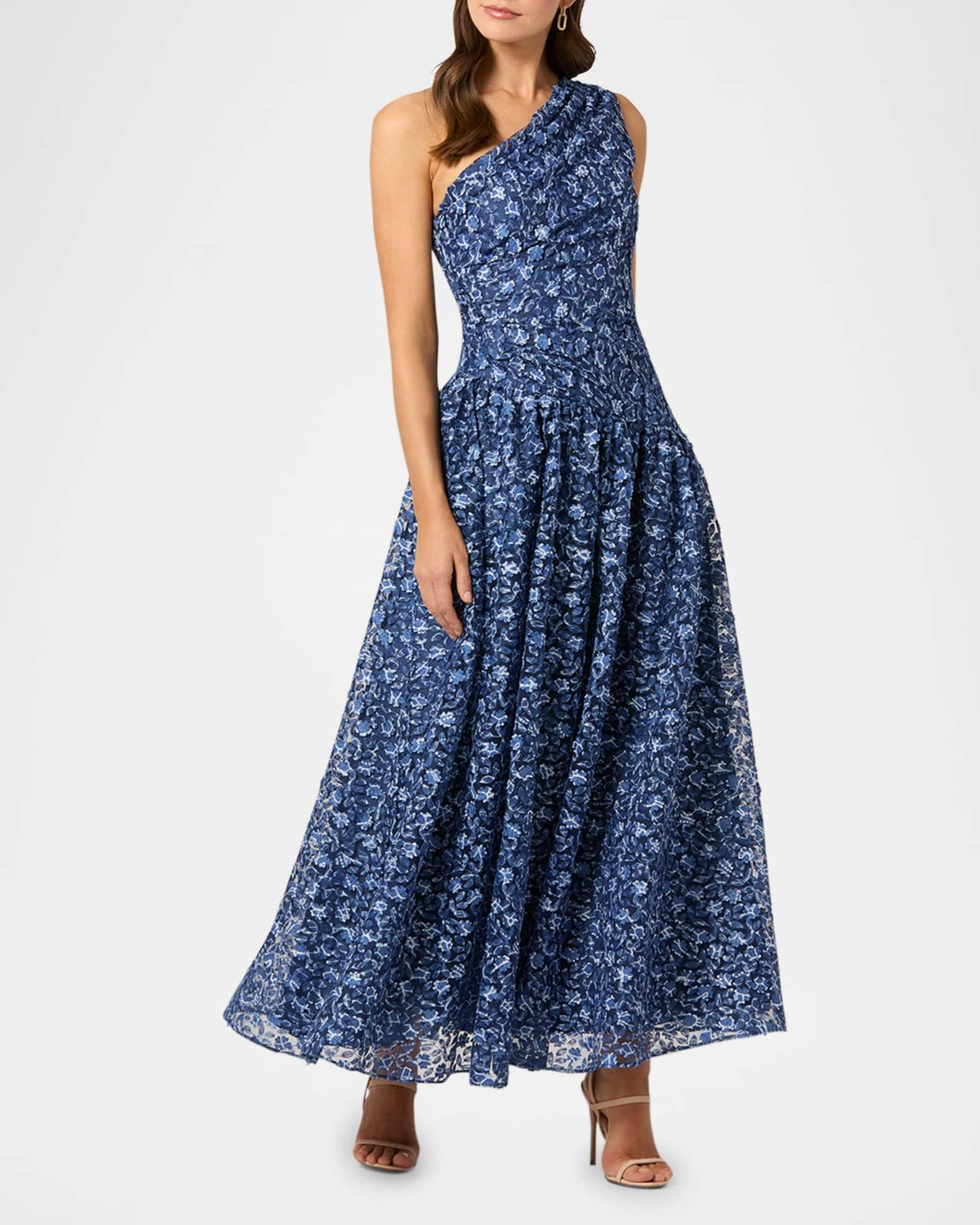 Embroidered One-Shoulder Maxi Dress Product Image