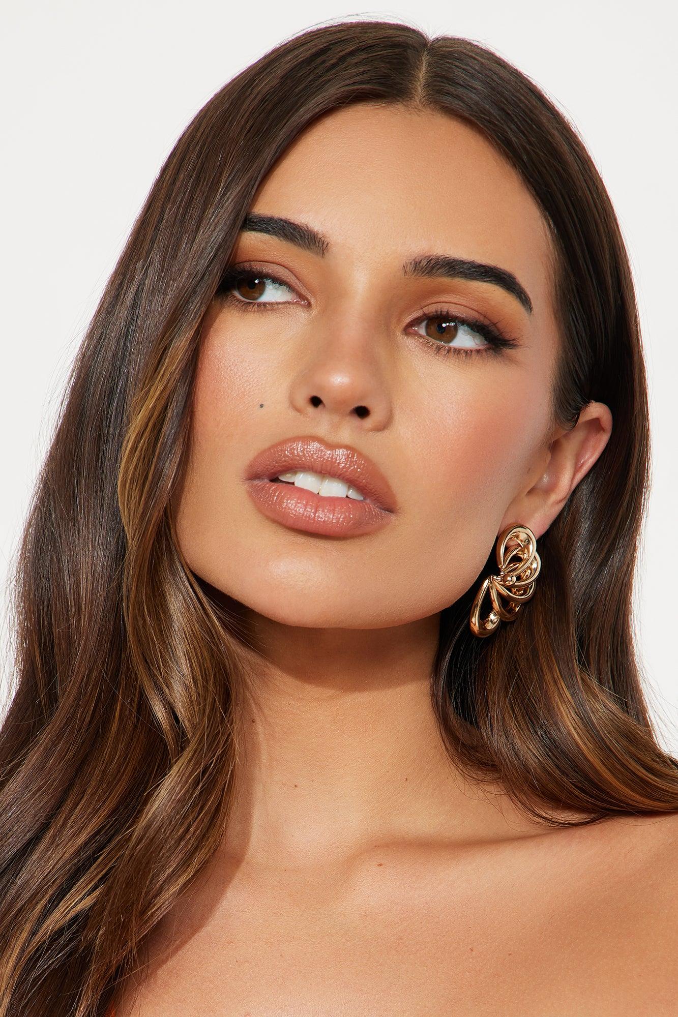 The Beauty Of Sunrise Drop Earrings - Gold Product Image