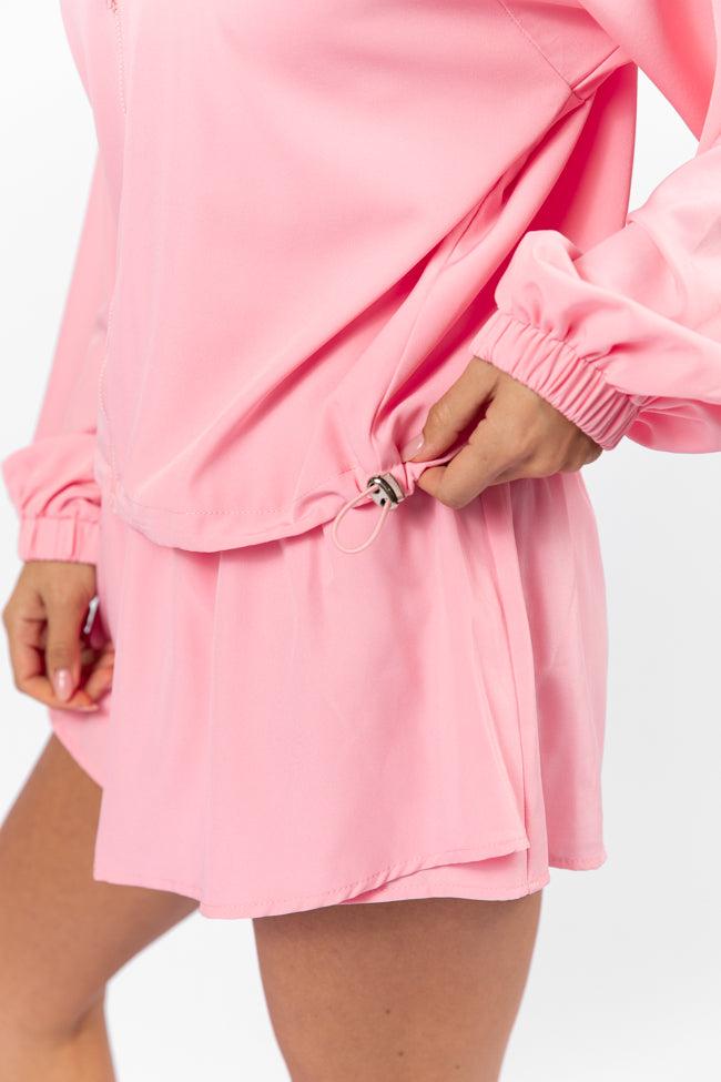 On The Daily Light Pink Full-Zip Windbreaker FINAL SALE Product Image