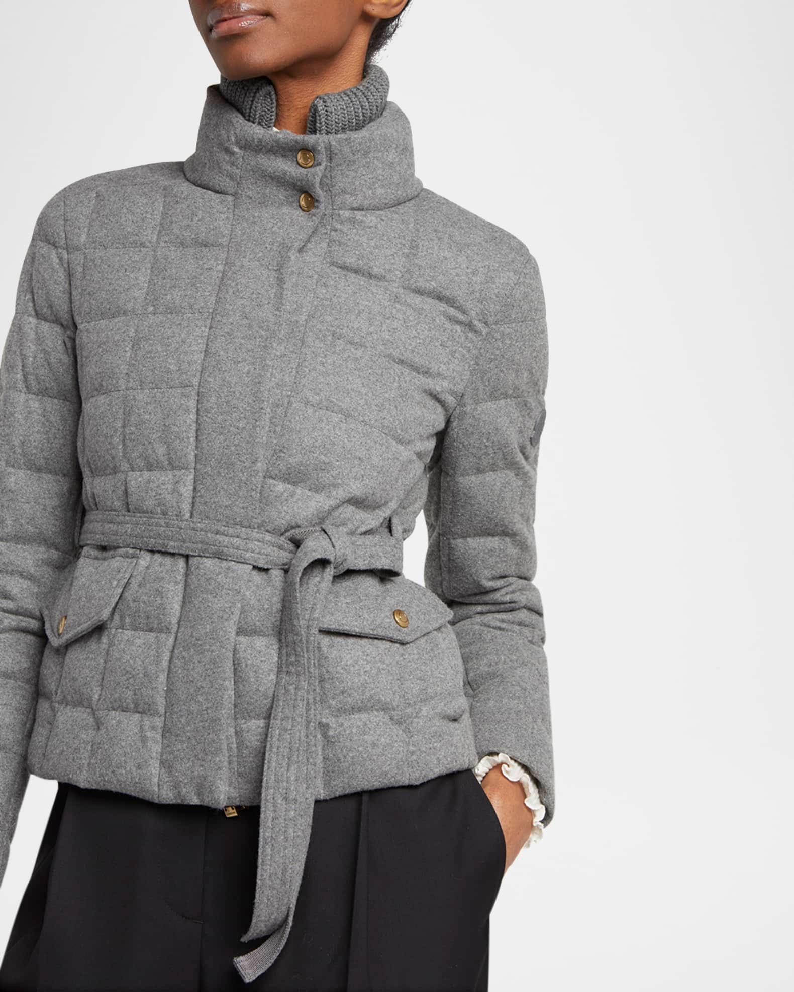 Bussettes Belted Short Down Jacket  Product Image