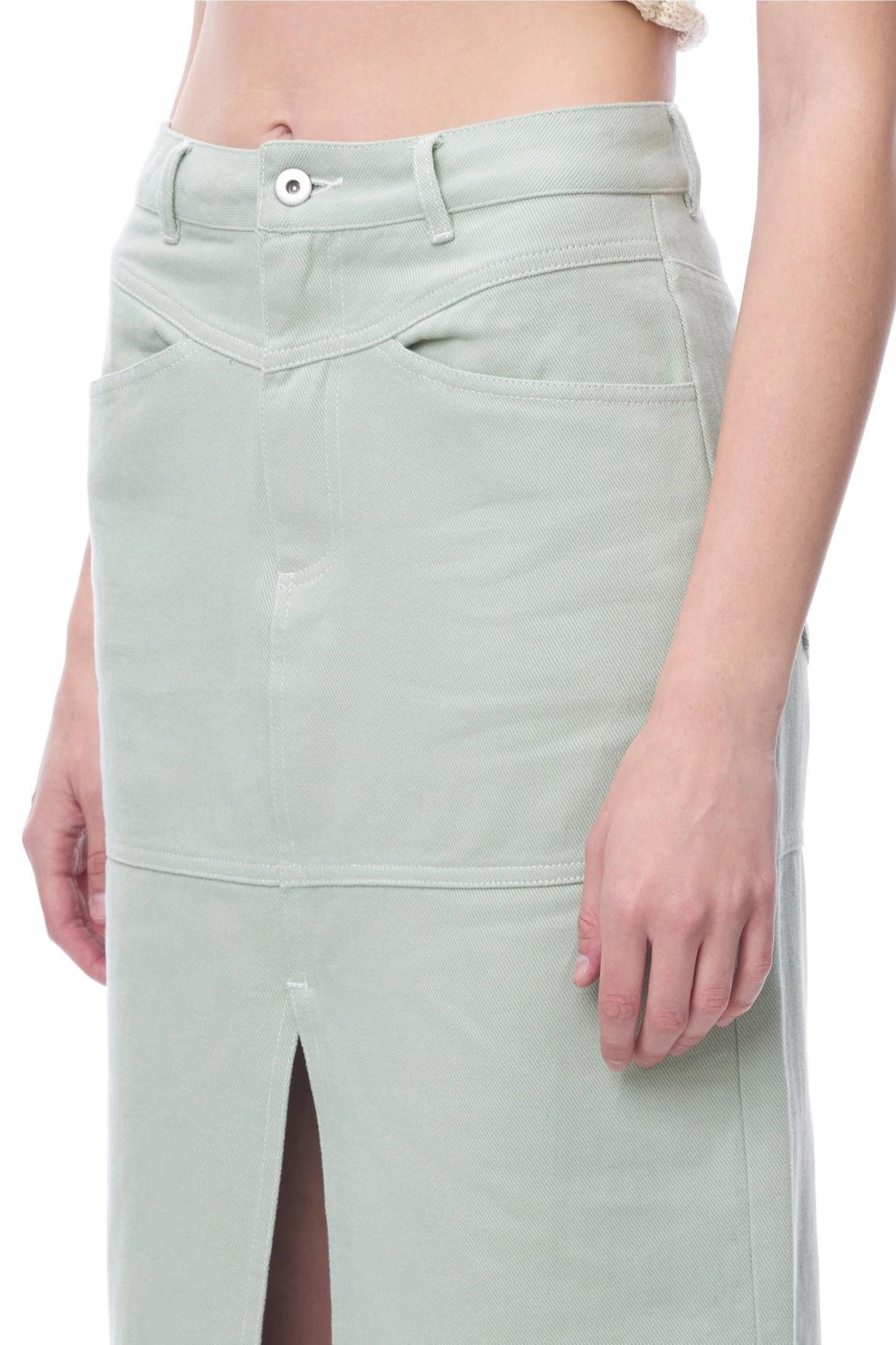 Denim Slit Skirt Product Image