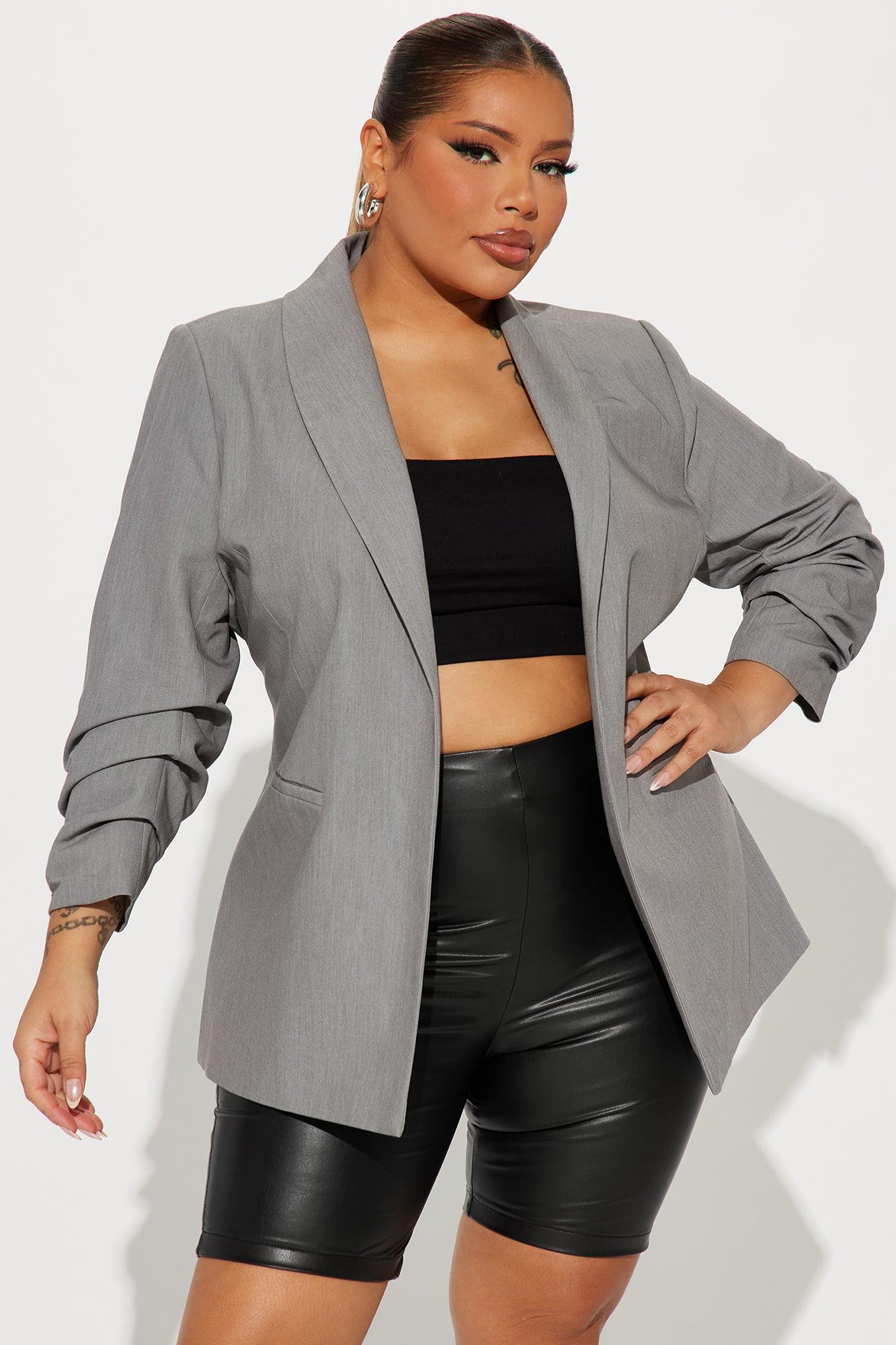 The Ashley Blazer - Grey Product Image