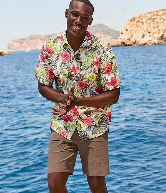Tommy Bahama Short Sleeve Hibiscus Print Woven Shirt Product Image