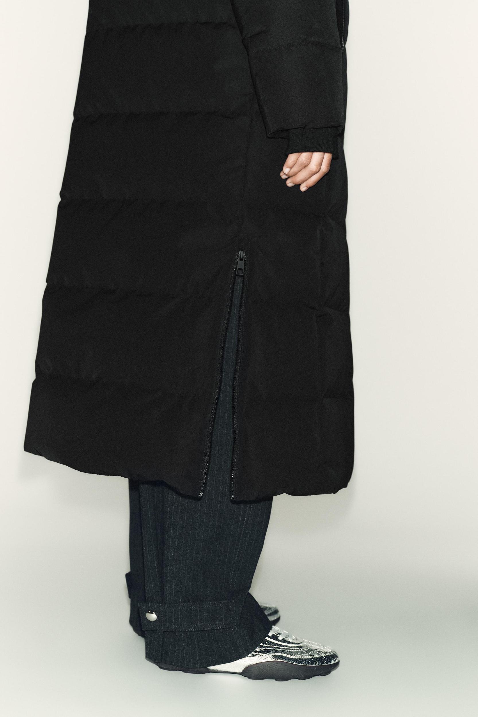WATER REPELLENT WINDPROOF 60% DOWN 40% FEATHER HOODED PARKA Product Image