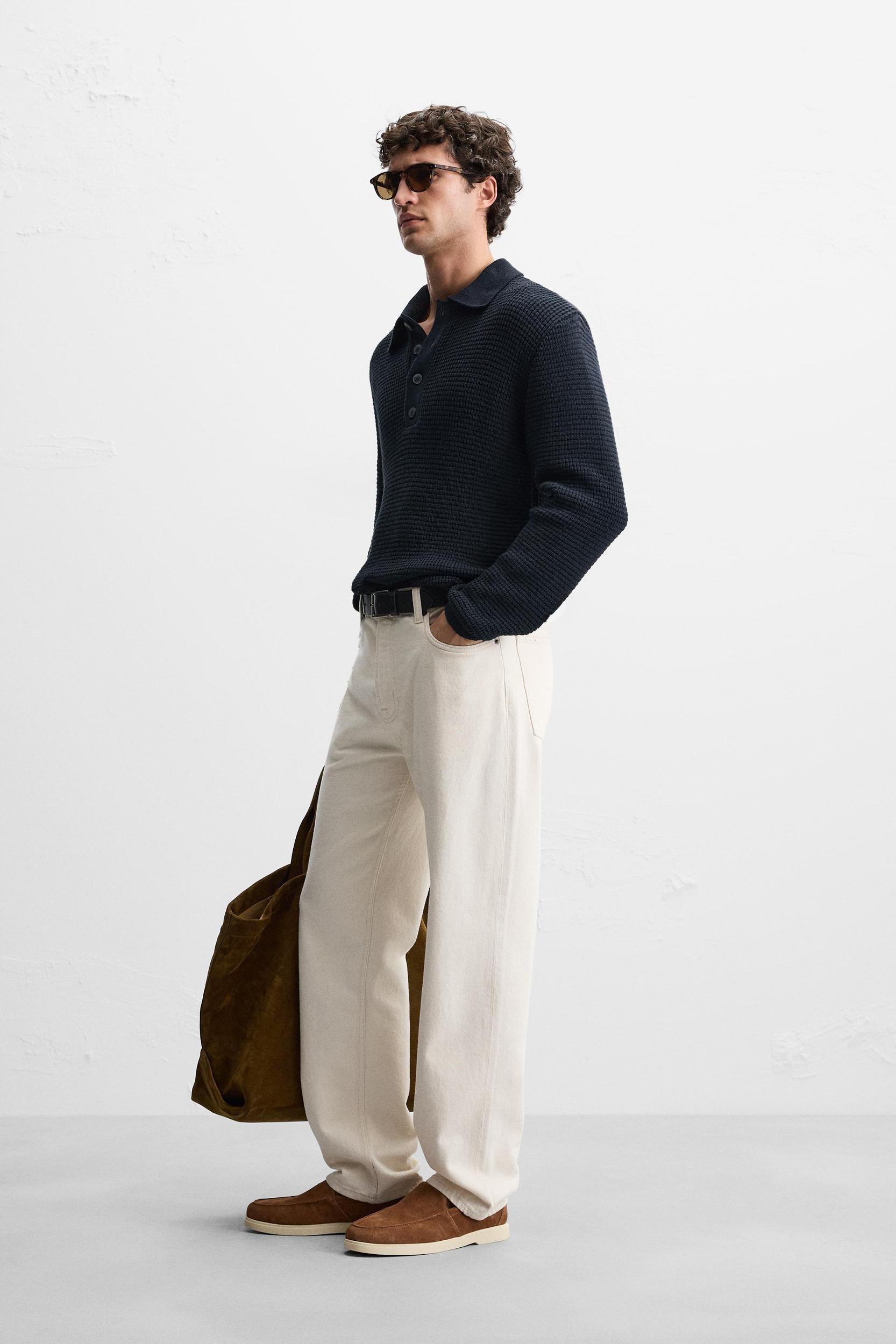 PURL KNIT POLO Product Image