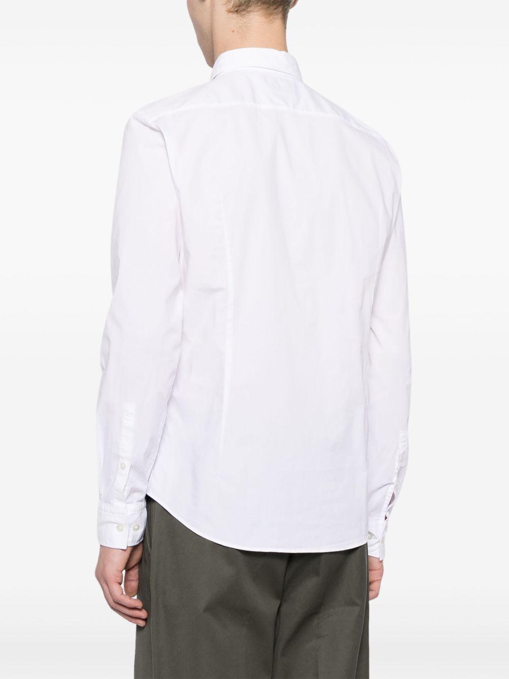 logo-embroidered cotton shirt Product Image