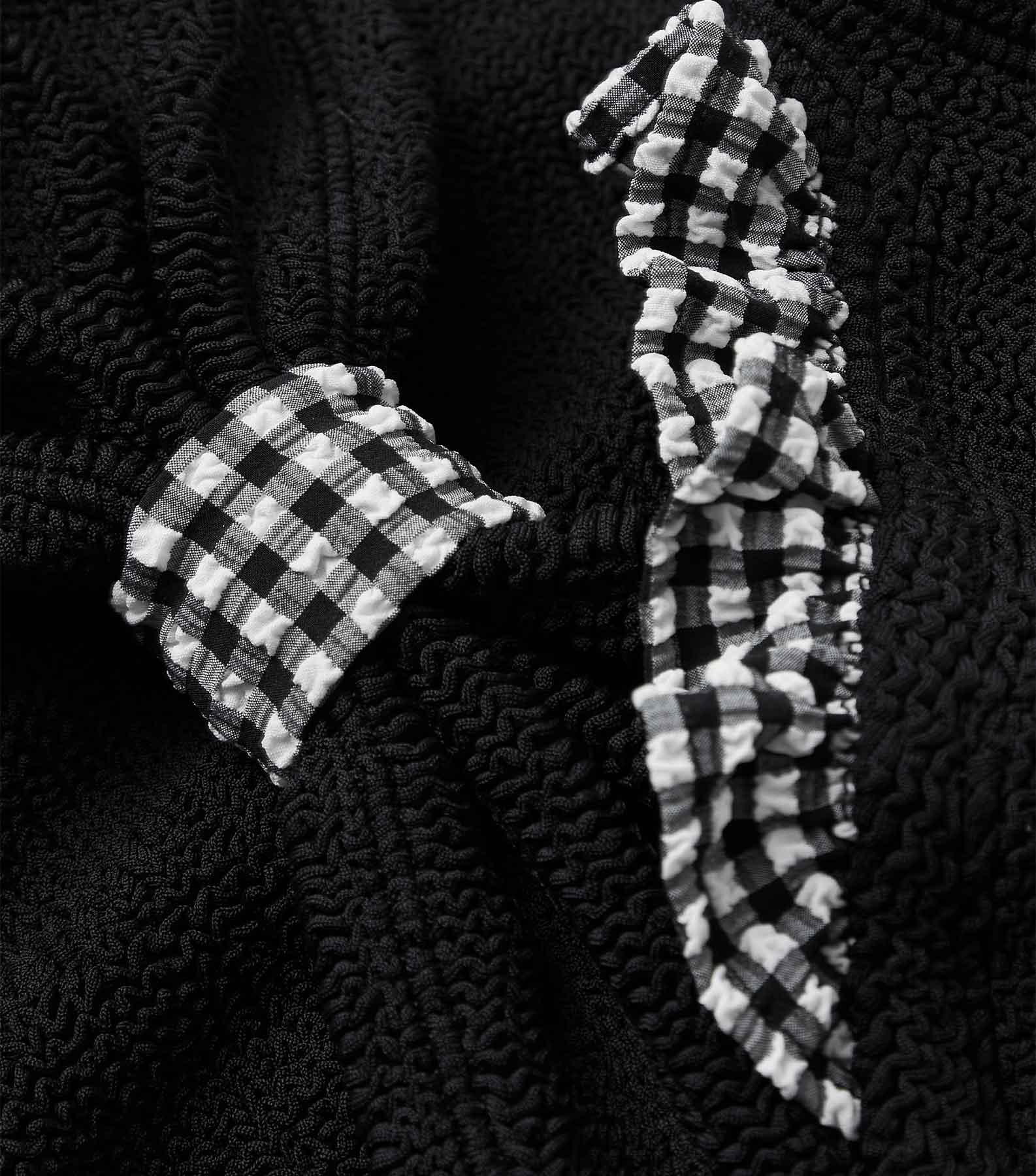 Loretta Bikini - Black Gingham Product Image