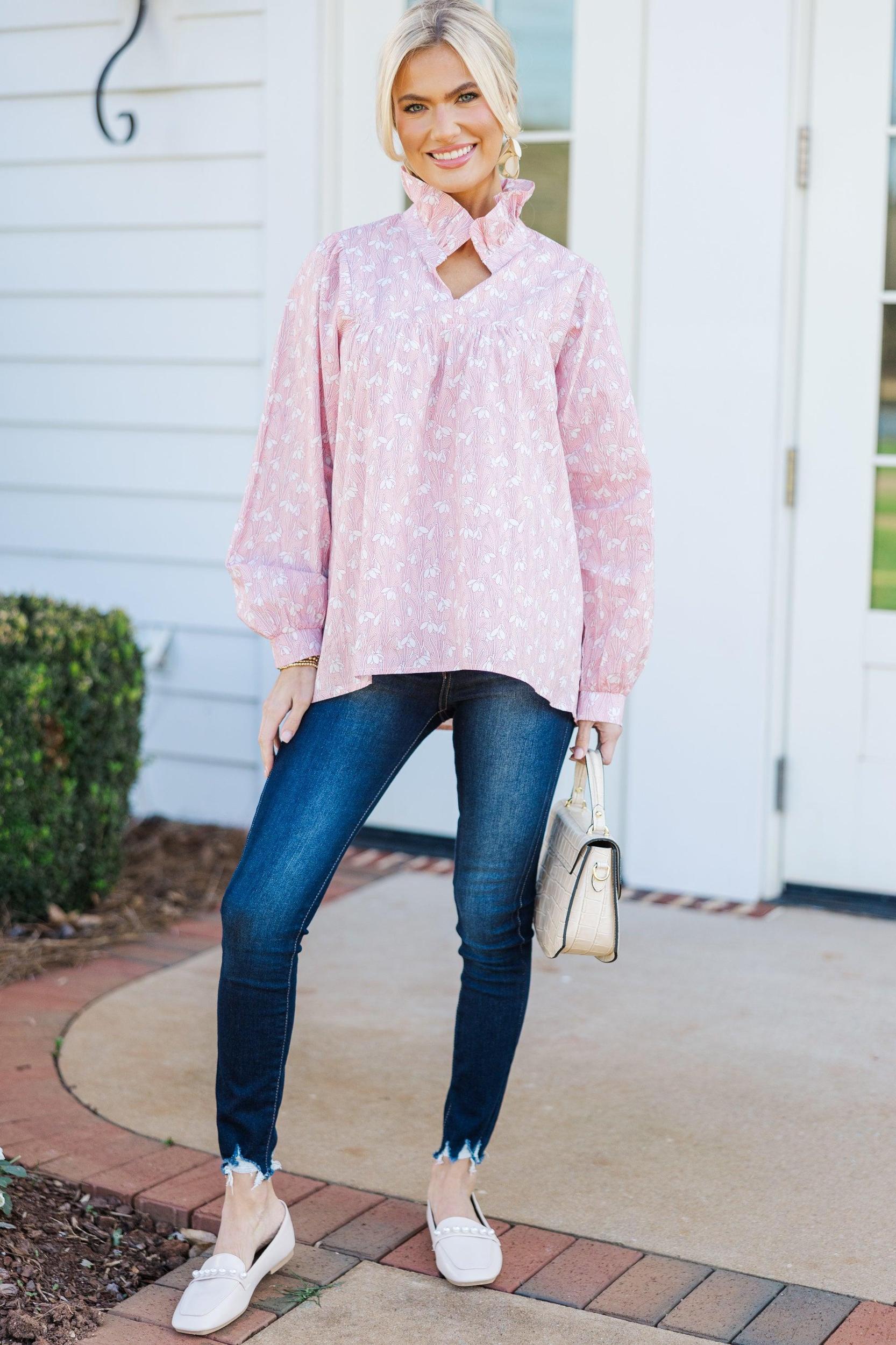 Always With Love Red Floral Blouse Female Product Image