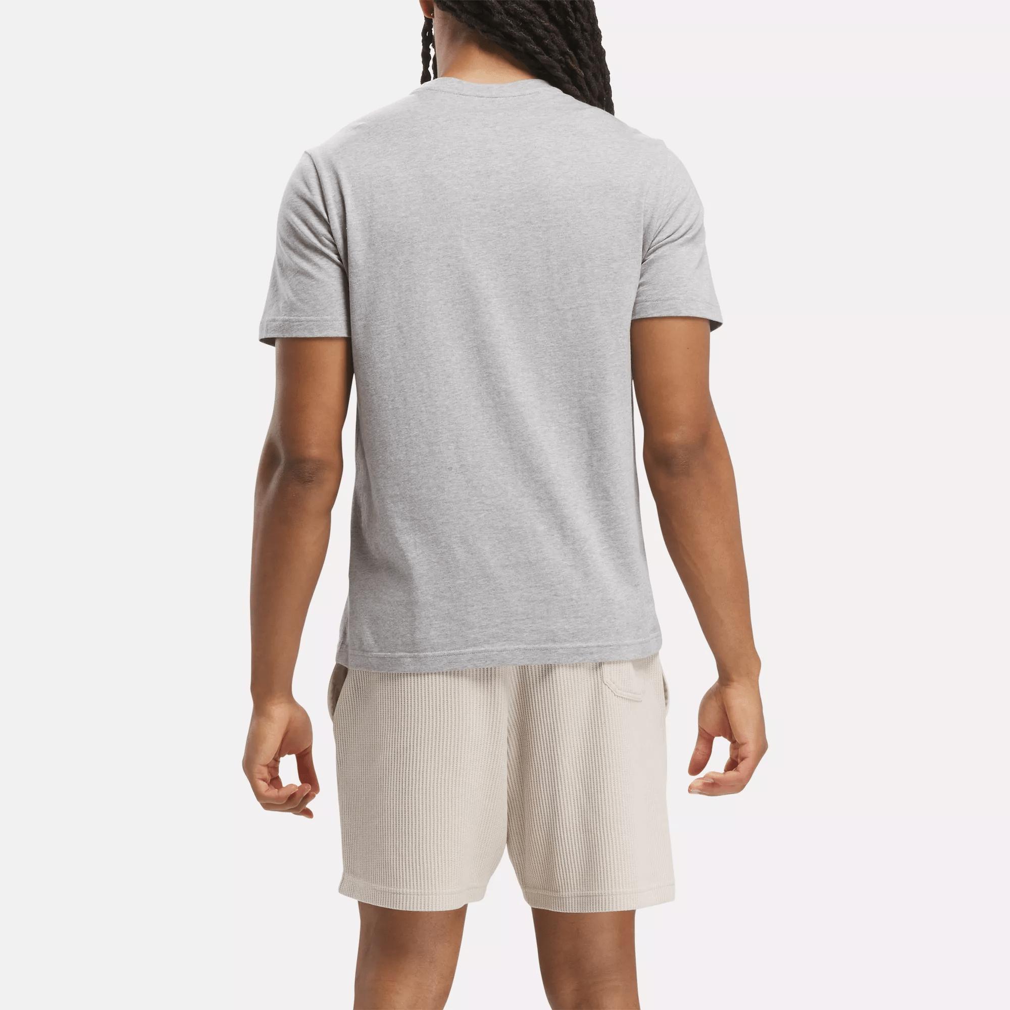 Men's Reebok Identity Big Stacked Logo T-Shirt Male Product Image