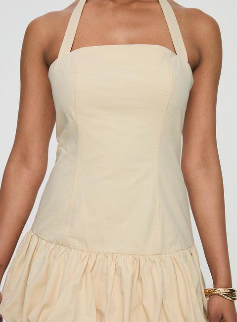 Sofia Mini Dress Cornsilk Product Image