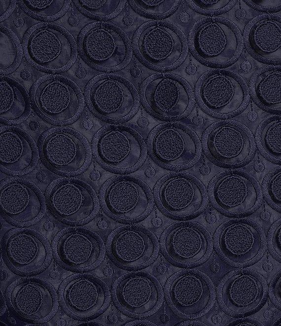 Trina Turk Bev Embroidered Dot Cut-Out Round Neck Sleeveless Sheath Mini Dress Product Image