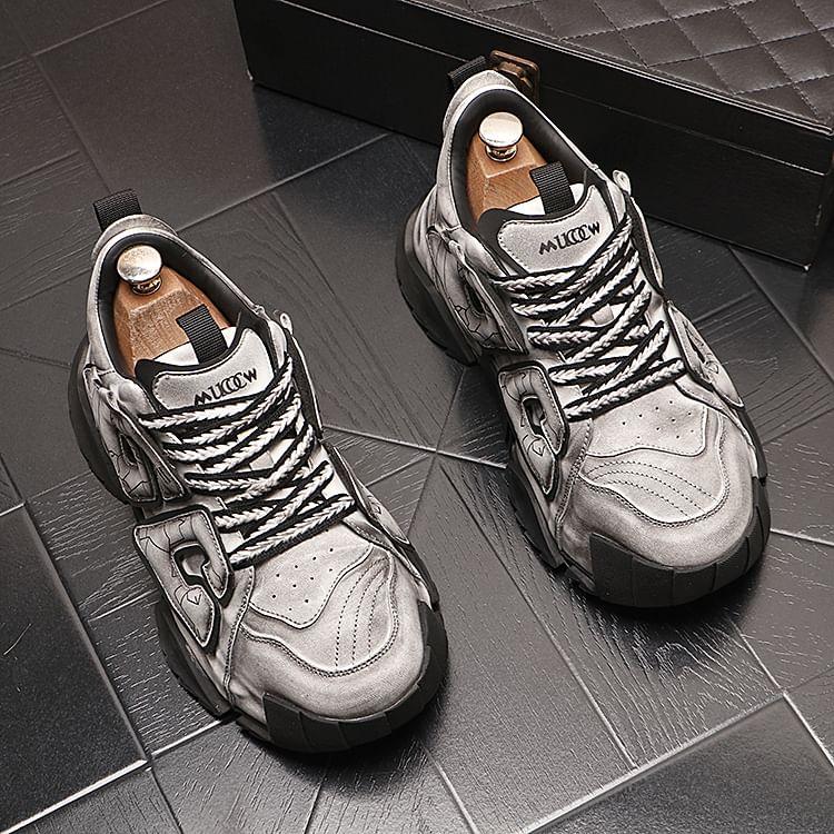 Lettering Platform Sneakers Product Image