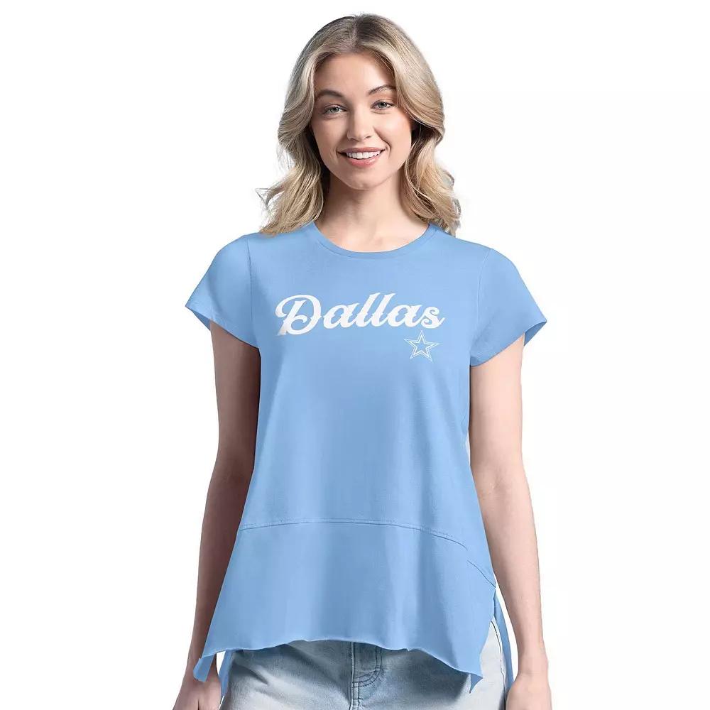 Women's Margaritaville Light Blue Dallas Cowboys Gametime Is Paradise T-Shirt,  Product Image