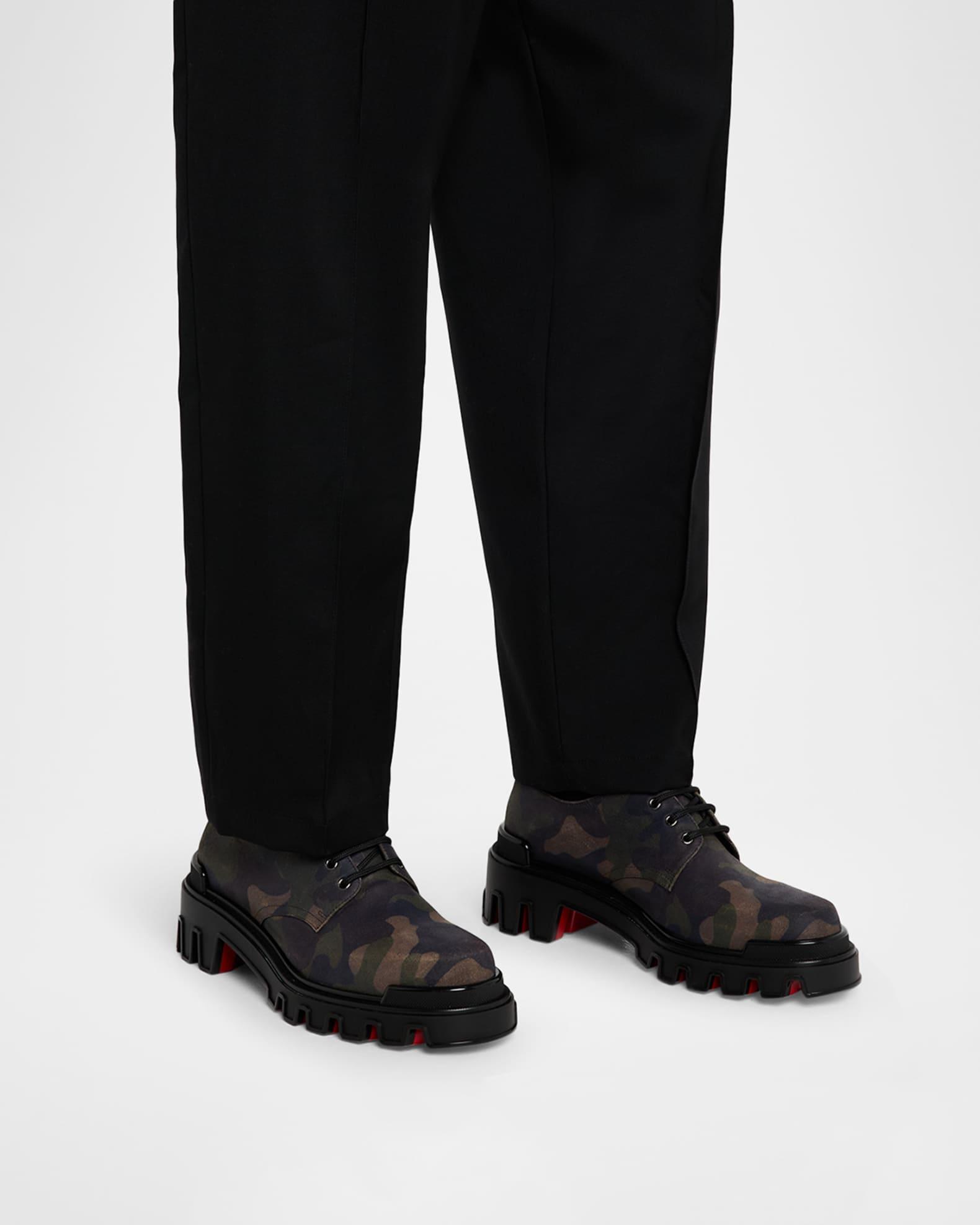 Men's Trott Dune Camouflage Leather Oxfords  Product Image