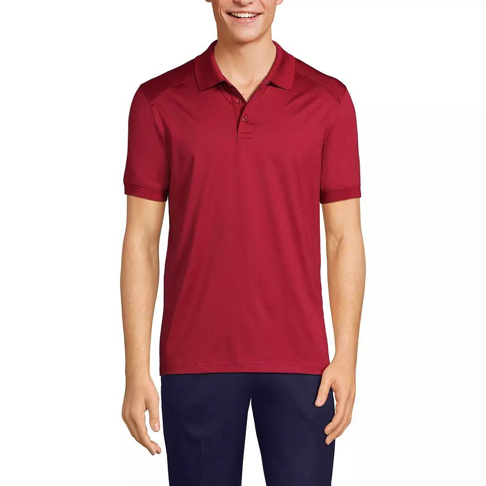 Men's Lands' End Short Sleeve Rapid Dry UPF 50 Polo Shirt,  Product Image
