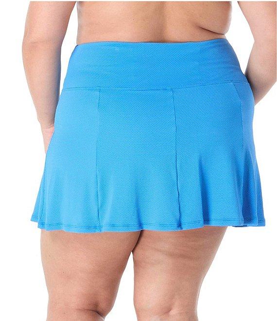 Beach House Plus Size Pique Solid Olivia Princess Seam Swim Skort Product Image