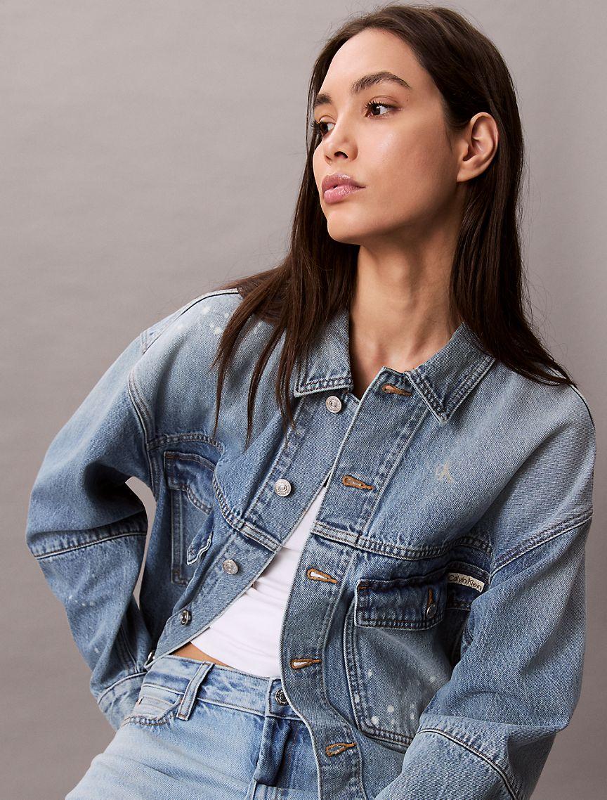 Distressed Denim Jacket Product Image