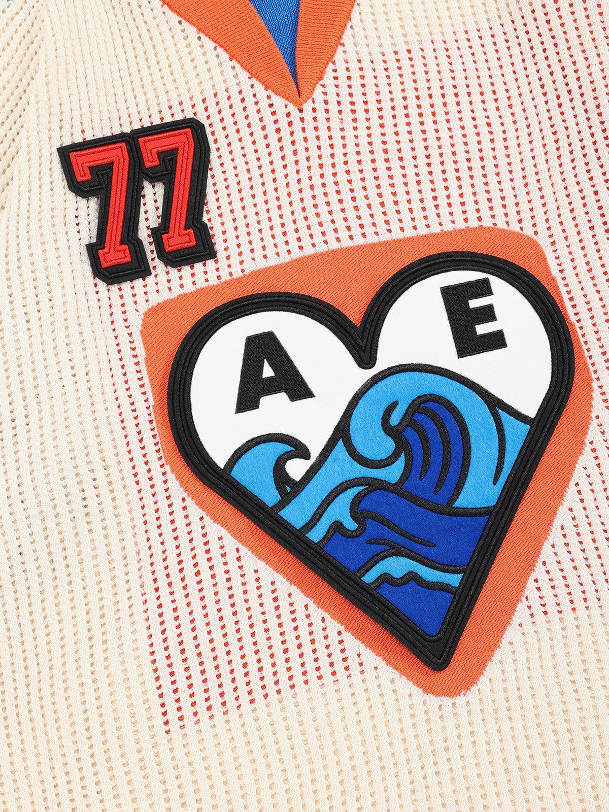 Aelfric Eden 77 Mesh V-Neck Knit Product Image