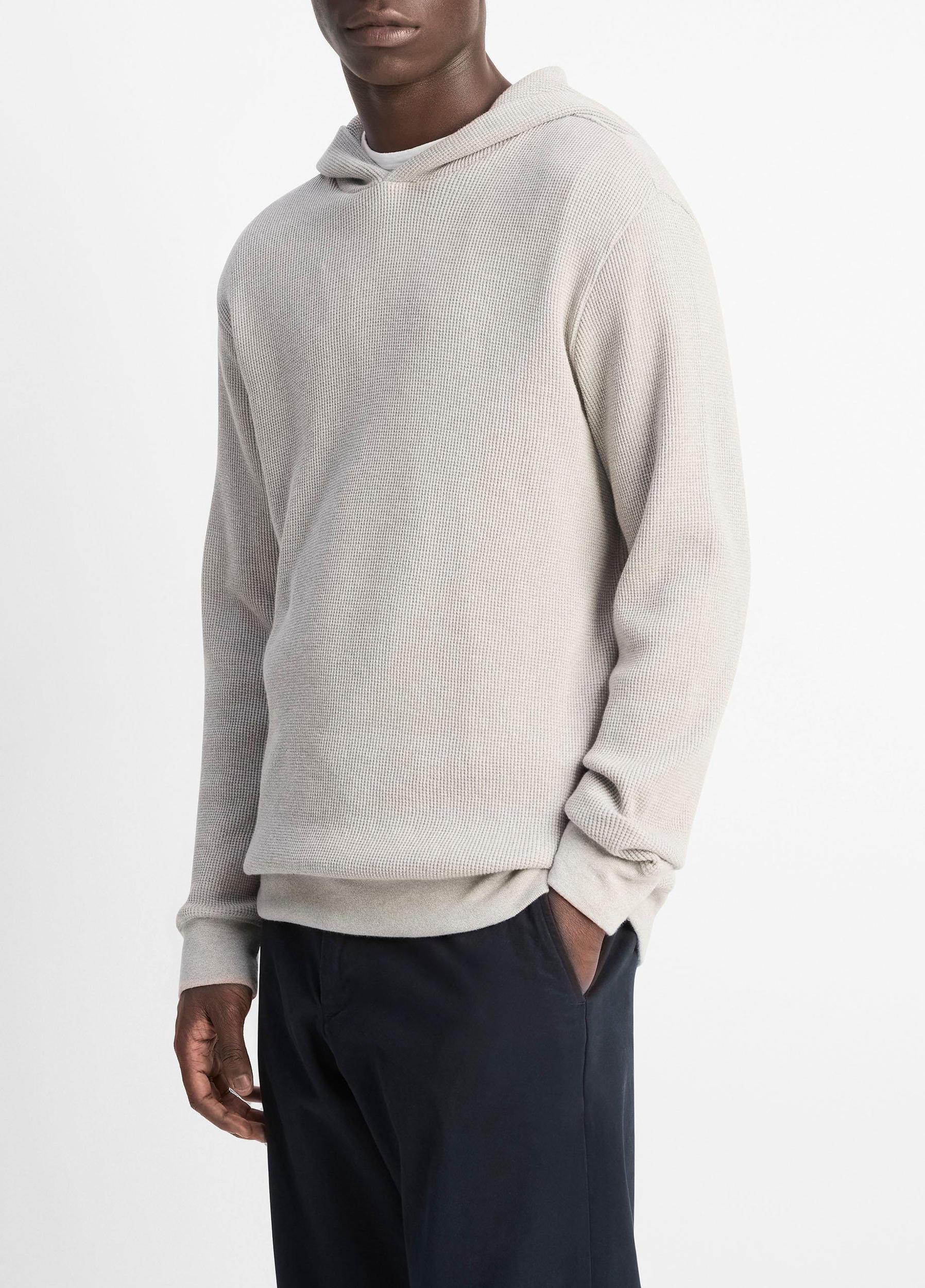 Mouliné Pima Cotton Thermal Hoodie Product Image