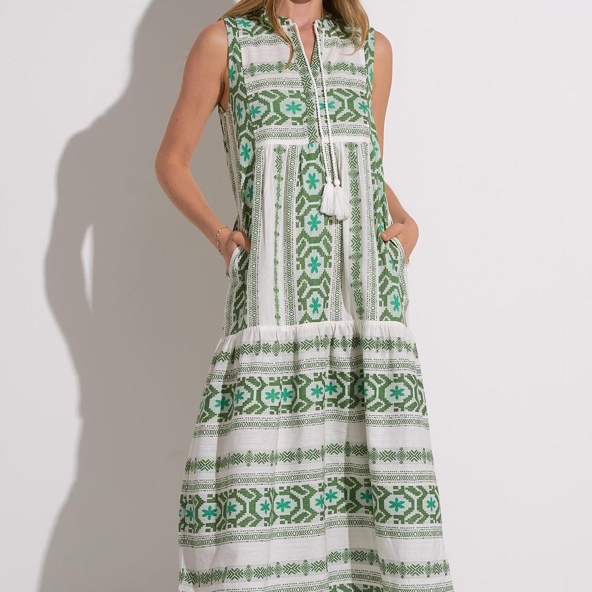 Maxi Sleeveless V Neck Dress Product Image